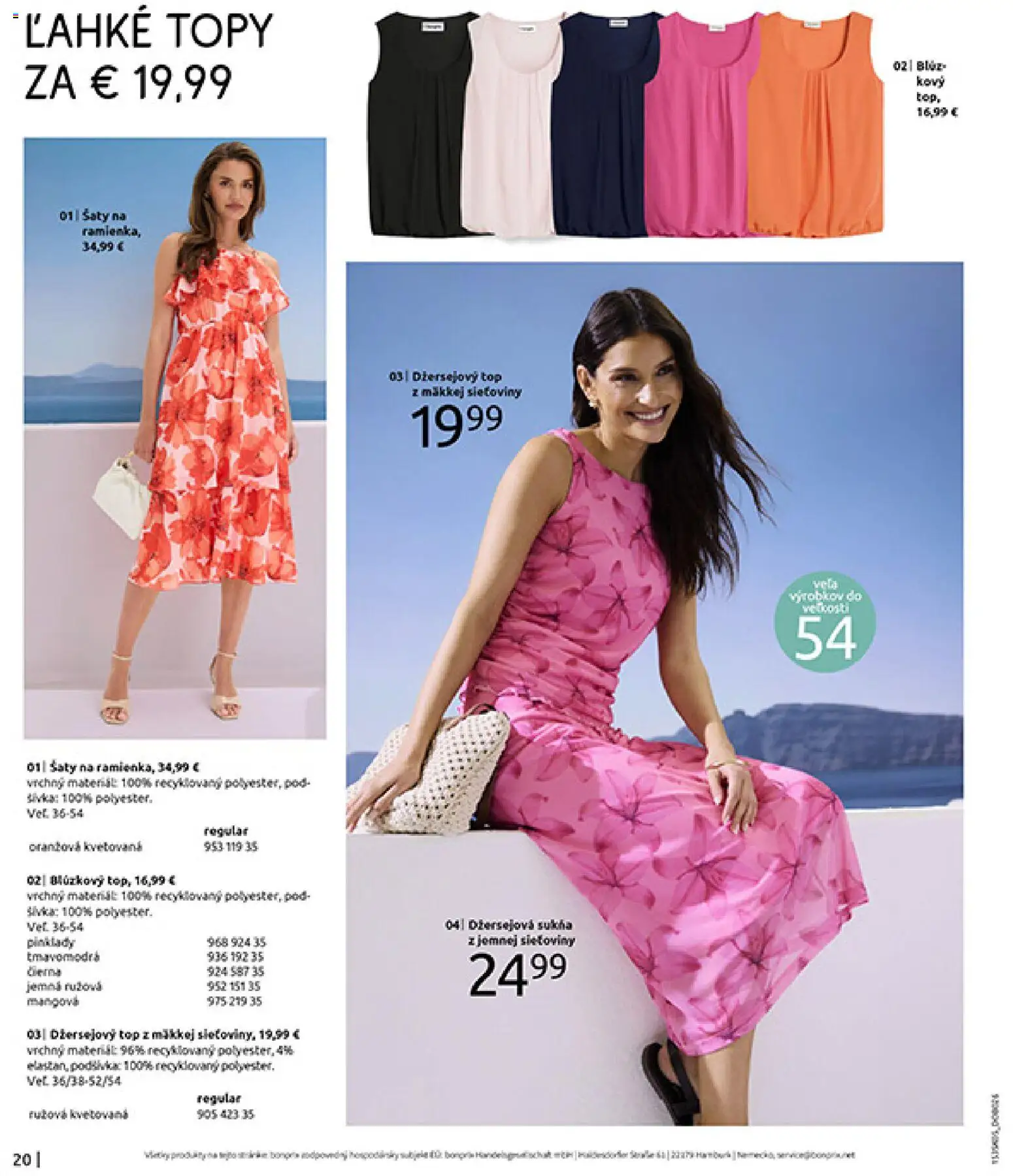Nové Bonprix akcie – leták je platný od 01.01.2026 | Strana: 22 | Produkty: Šaty