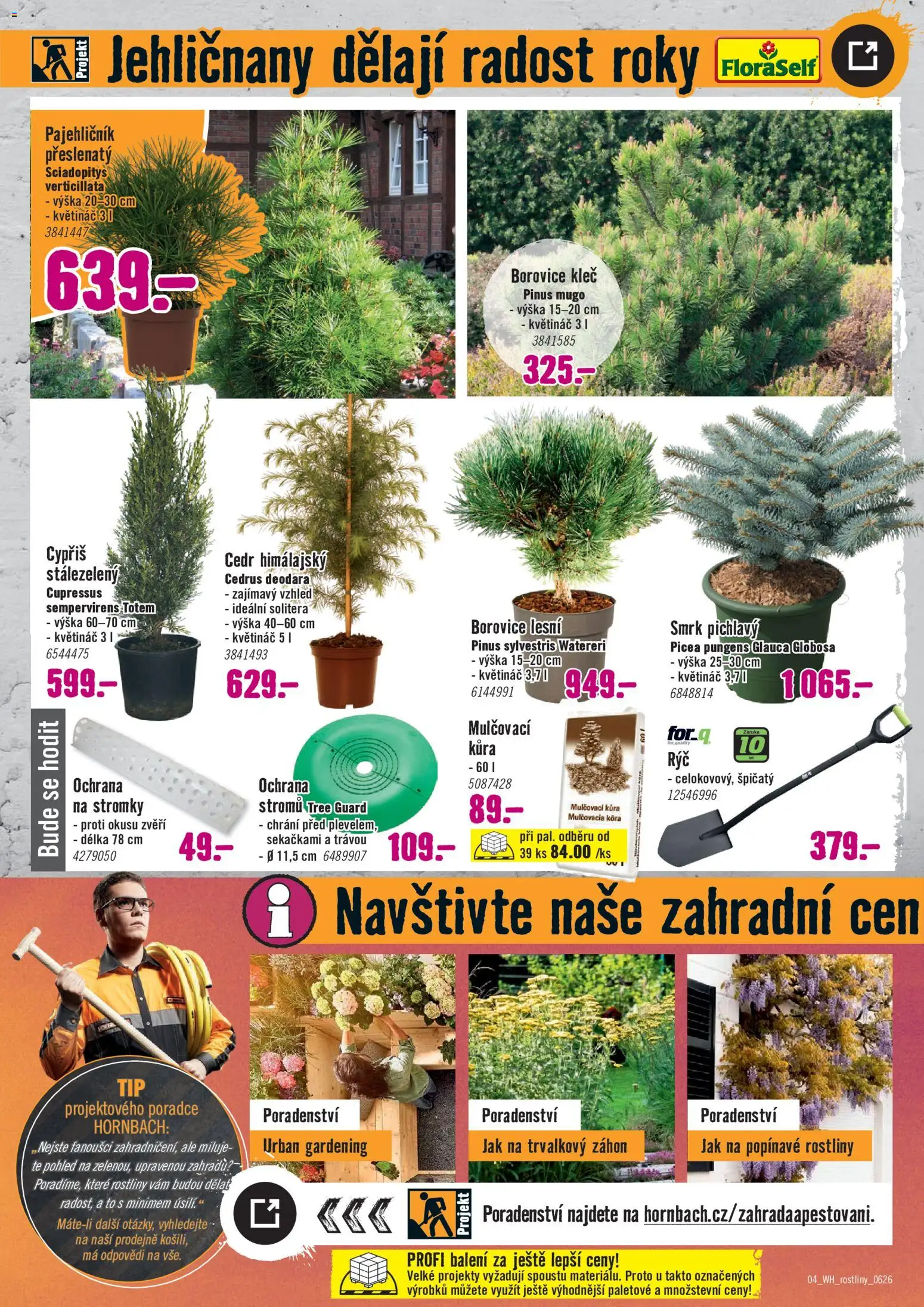 HORNBACH leták - Venkovní rostliny od 10.06.2026 | Strana: 4 | Produkty: Mulčovací kůra, Rostliny, Květináč