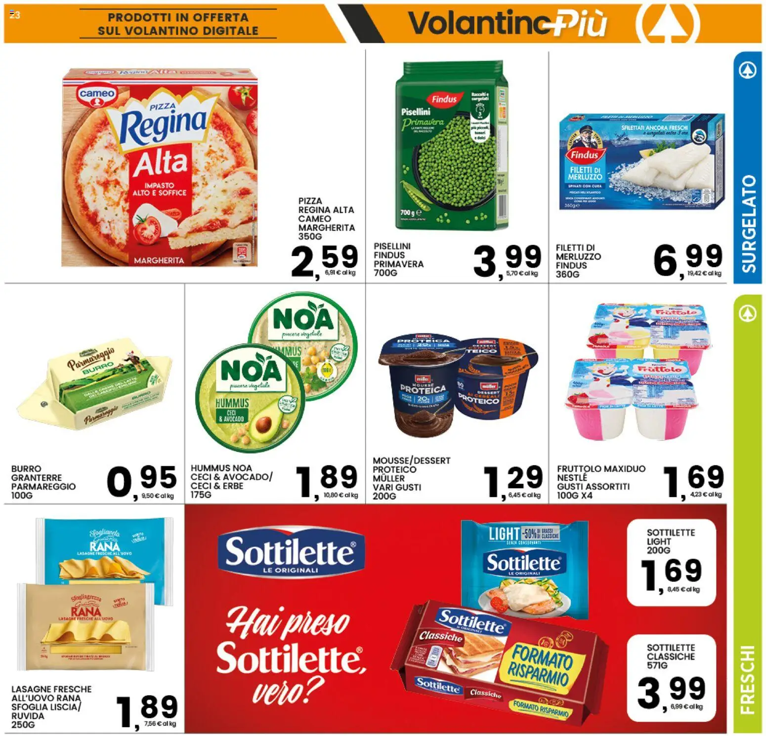 Volantino Interspar del 08.06.2026 | Pagina: 23 | Prodotti: Merluzzo, Avocado, Burro, Hummus