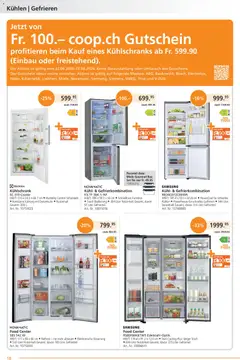 Fust aktionen ab 22.06.2026 gültig | Seite: 18 | Produkte: Box, Samsung, Kühlschrank, Miele