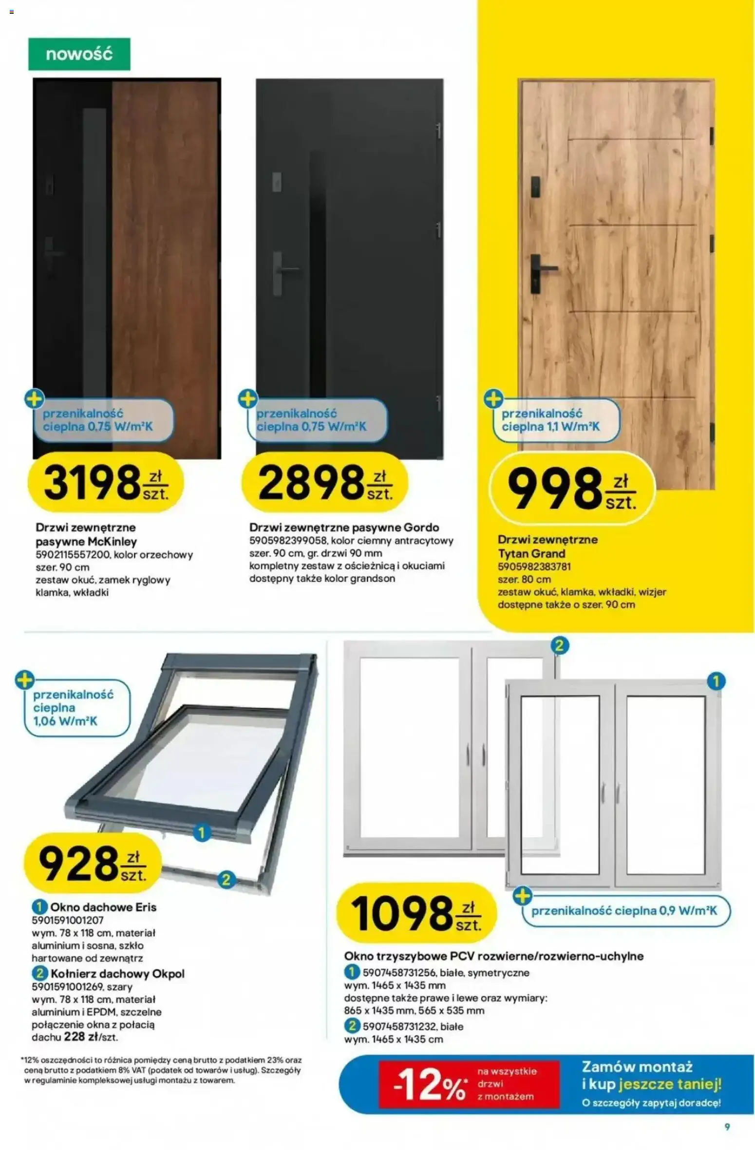 Castorama gazetka od 12.08.2026 | Strona: 9 | Produkty: Drzwi