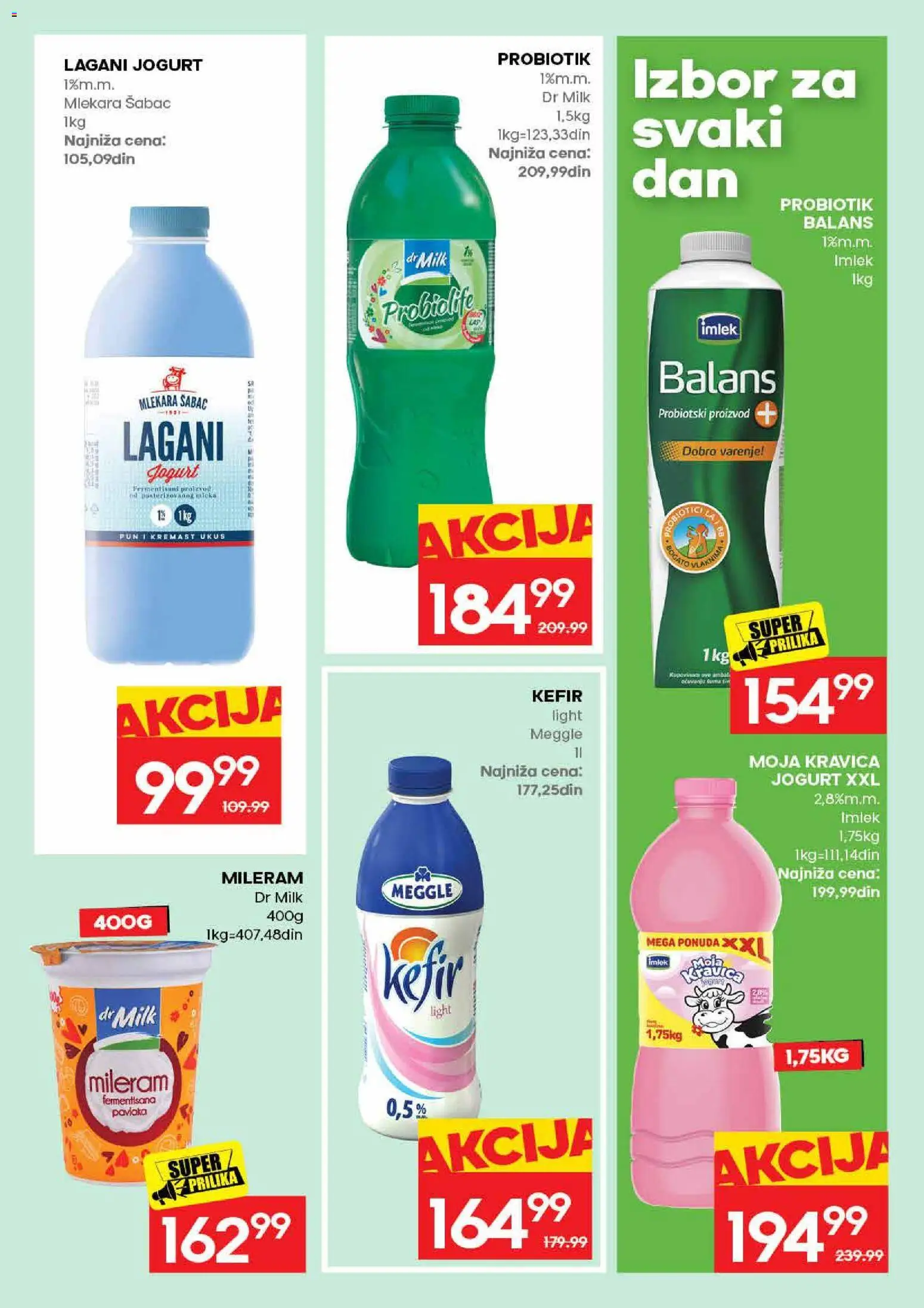 Idea katalog - važi od 31.08.2026 | Strana: 17 | Proizvode: Kefir, Moja kravica, Jogurt, Pavlaka
