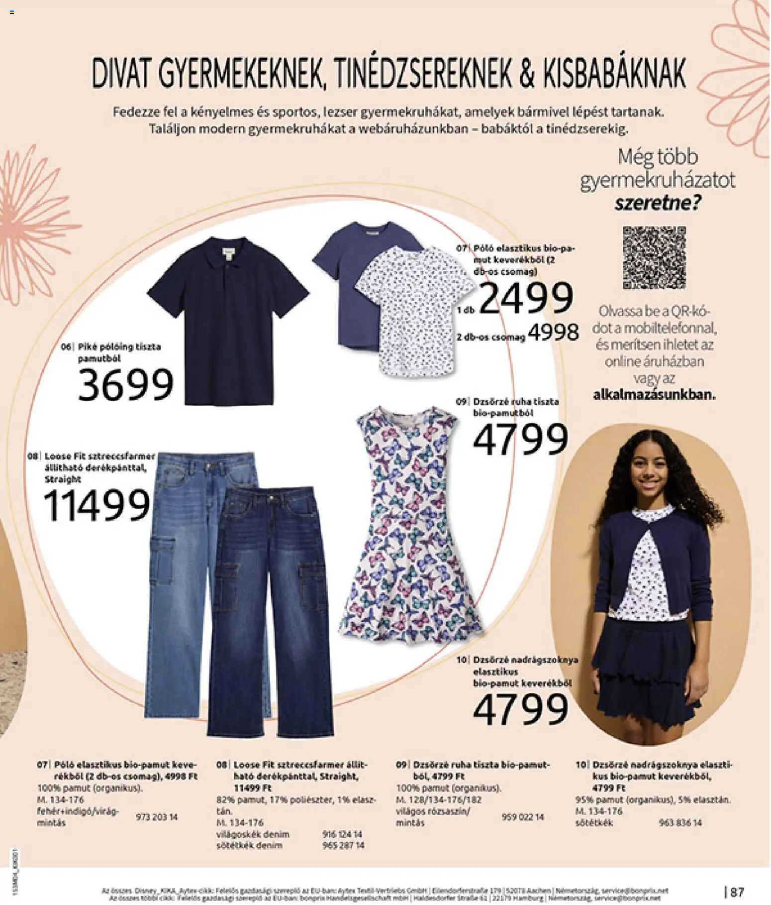 Bonprix akciós ujság - amely érvényes a következő dátumtól: 30.03.2026 | Oldal: 89 | Termékek: Nadrágszoknya, Ruha