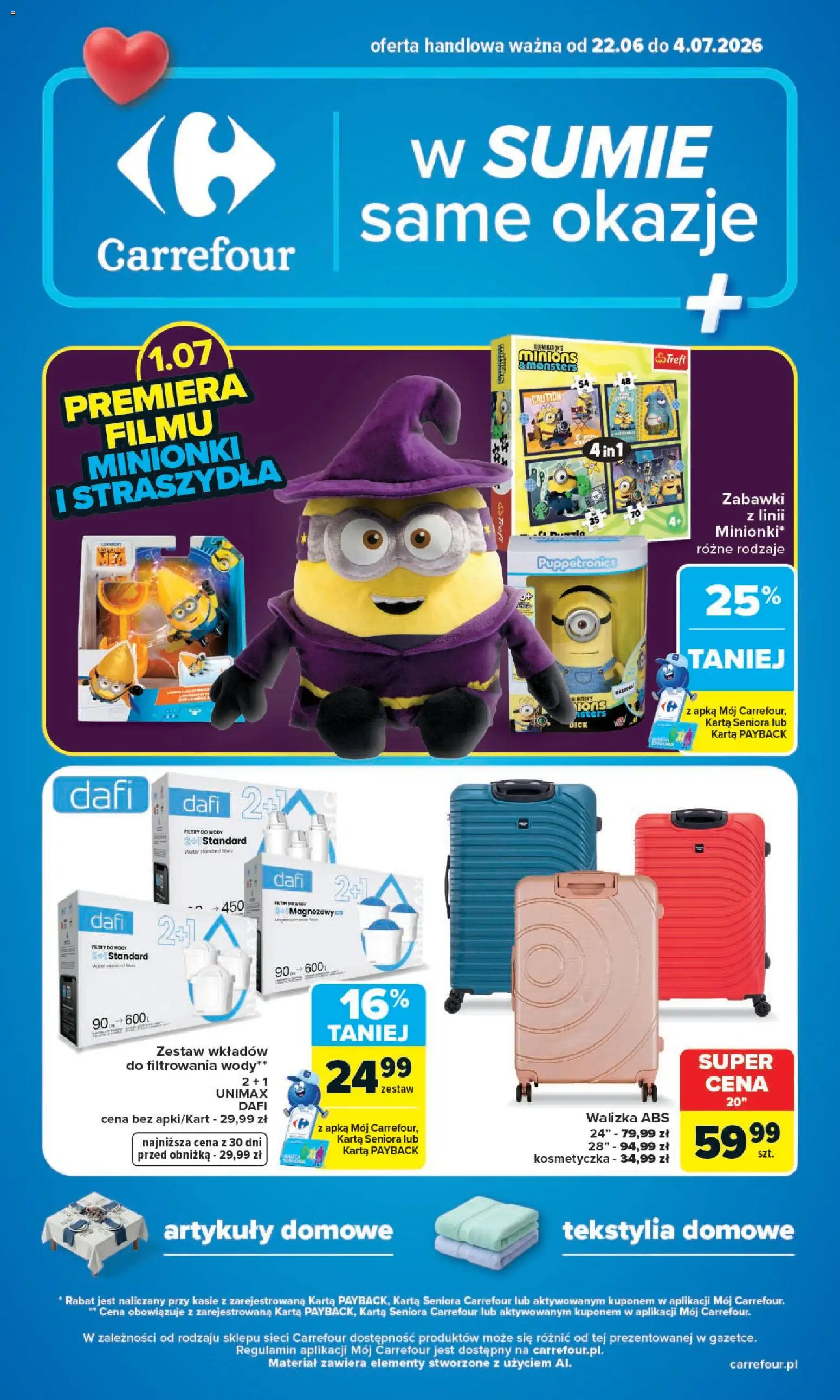Carrefour gazetka - W sumie same okazje od 22.06.2026 | Strona: 1