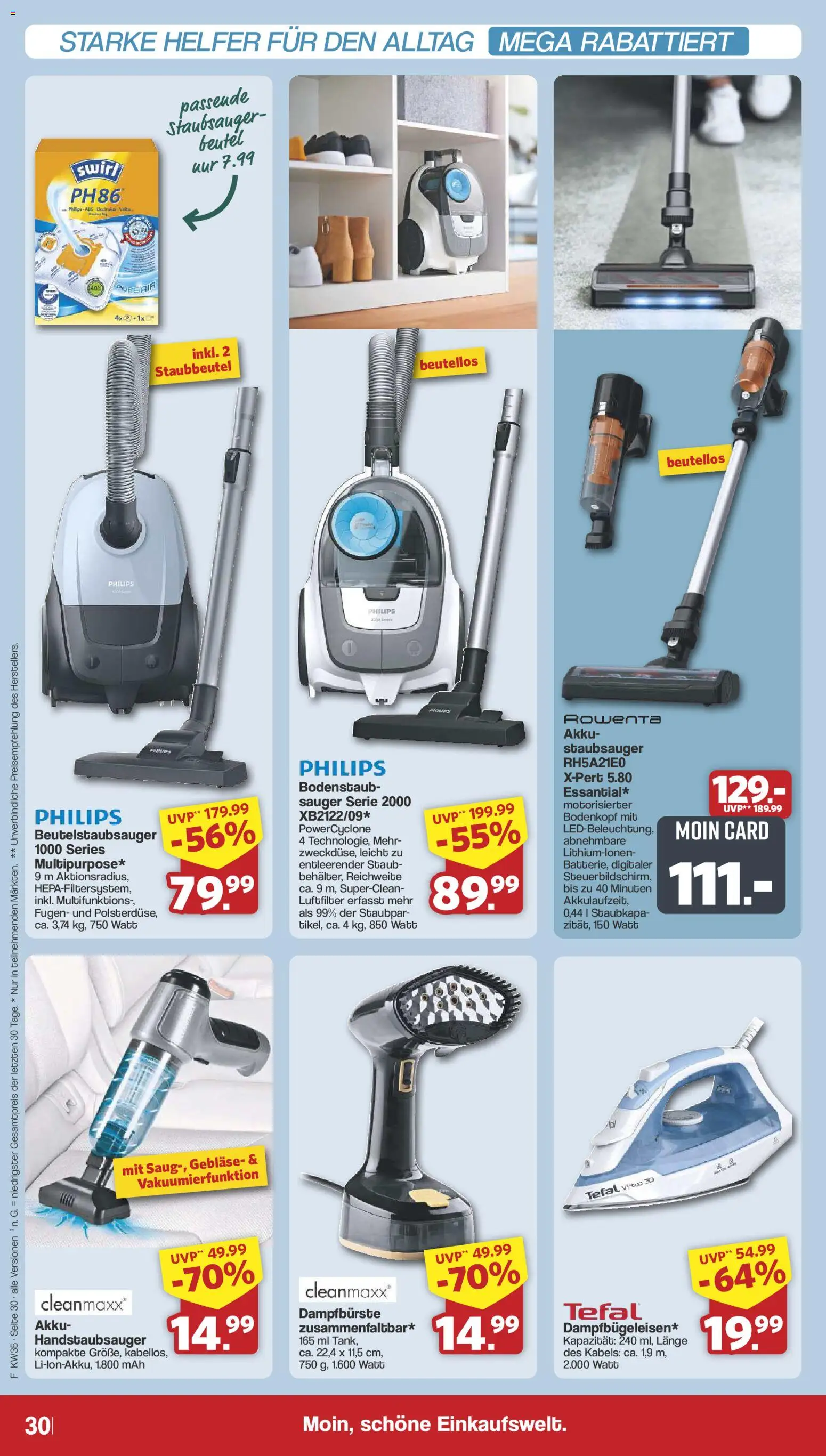 Famila Nordwest Prospekt – gültig ab 23.08.2026 | Seite: 34 | Produkte: Philips, Staubsauger