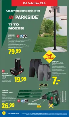 PARKSIDE Solarni tuš, Komad. Solarno zagrijavanje vode za tuširanje (maks. 60°C). Tuš za stopala s odvojenom slavinom. Maks. tlak: 4 bara. S ugrađenim spremnikom za vodu (18 l). Velika kromirana glava tuša (promjer cca 15 cm). Dimenzije tuša: Ø cca 11x226 cm - Pregled kataloga iz trgovine Lidl, vrijedi od 18.05.2026 | Stranica: 38