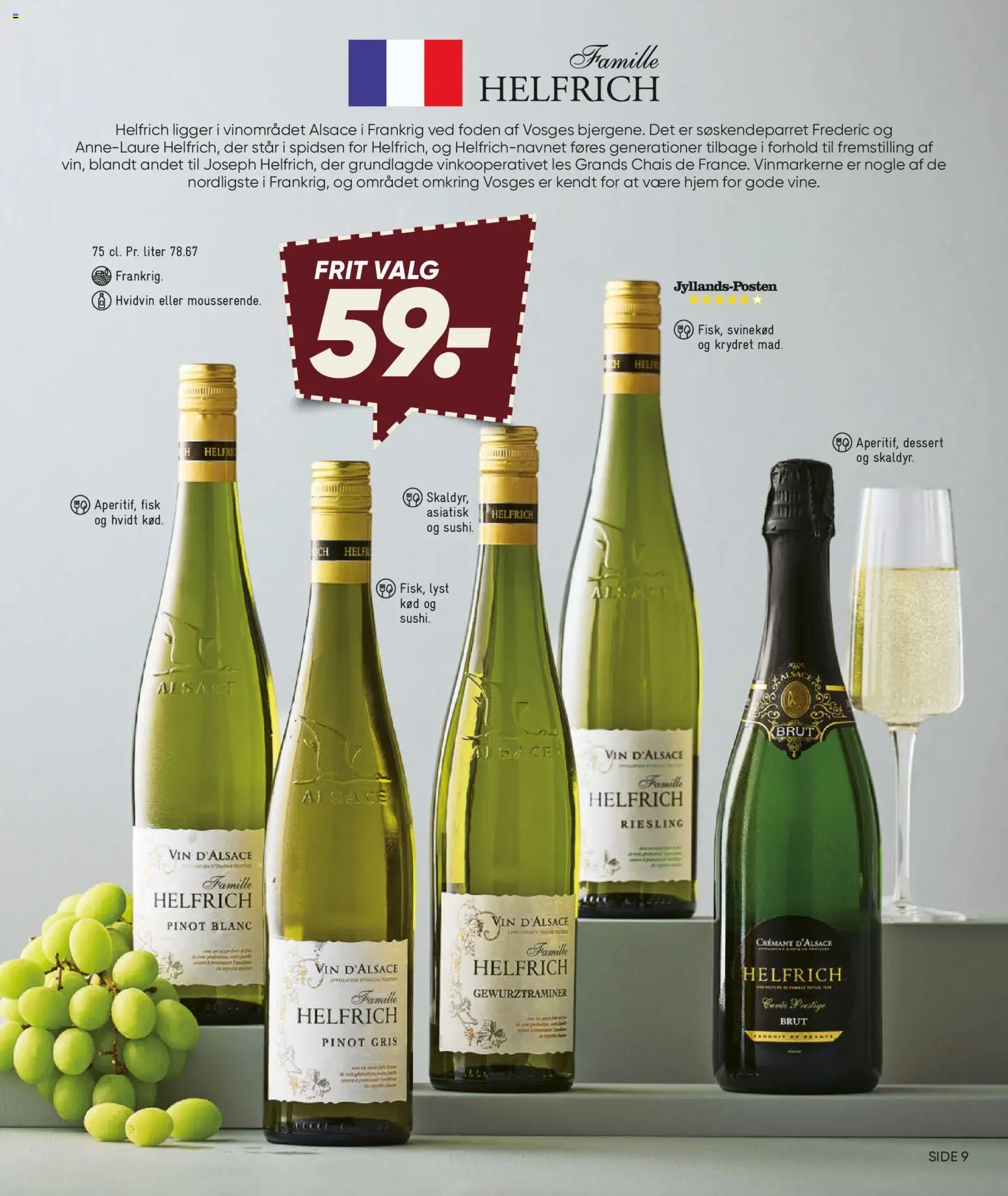 Bilka tilbudsavis – gyldig fra 30/10/2026 | Side: 9 | Produkter: Vin, Svinekød, Fisk, Hvidvin