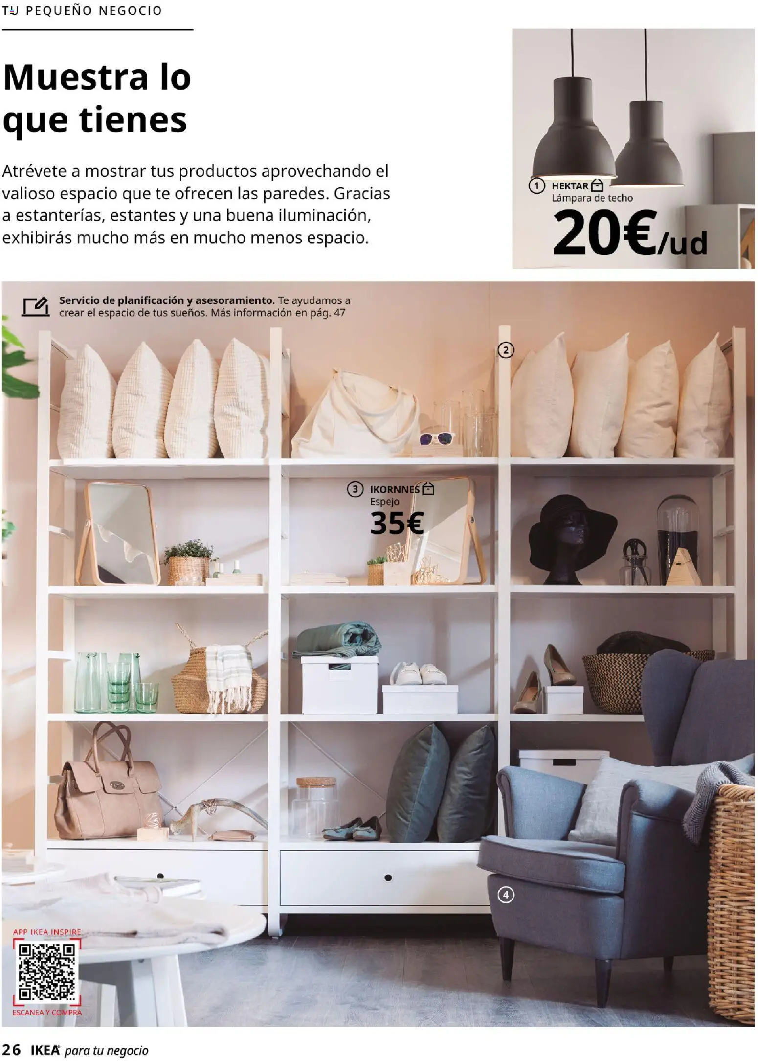Catálogo IKEA para tu negocio │ válido desde el 01/02/2026 | Página: 26 | Productos: Lámpara de techo, Té, Espejo, Lámpara