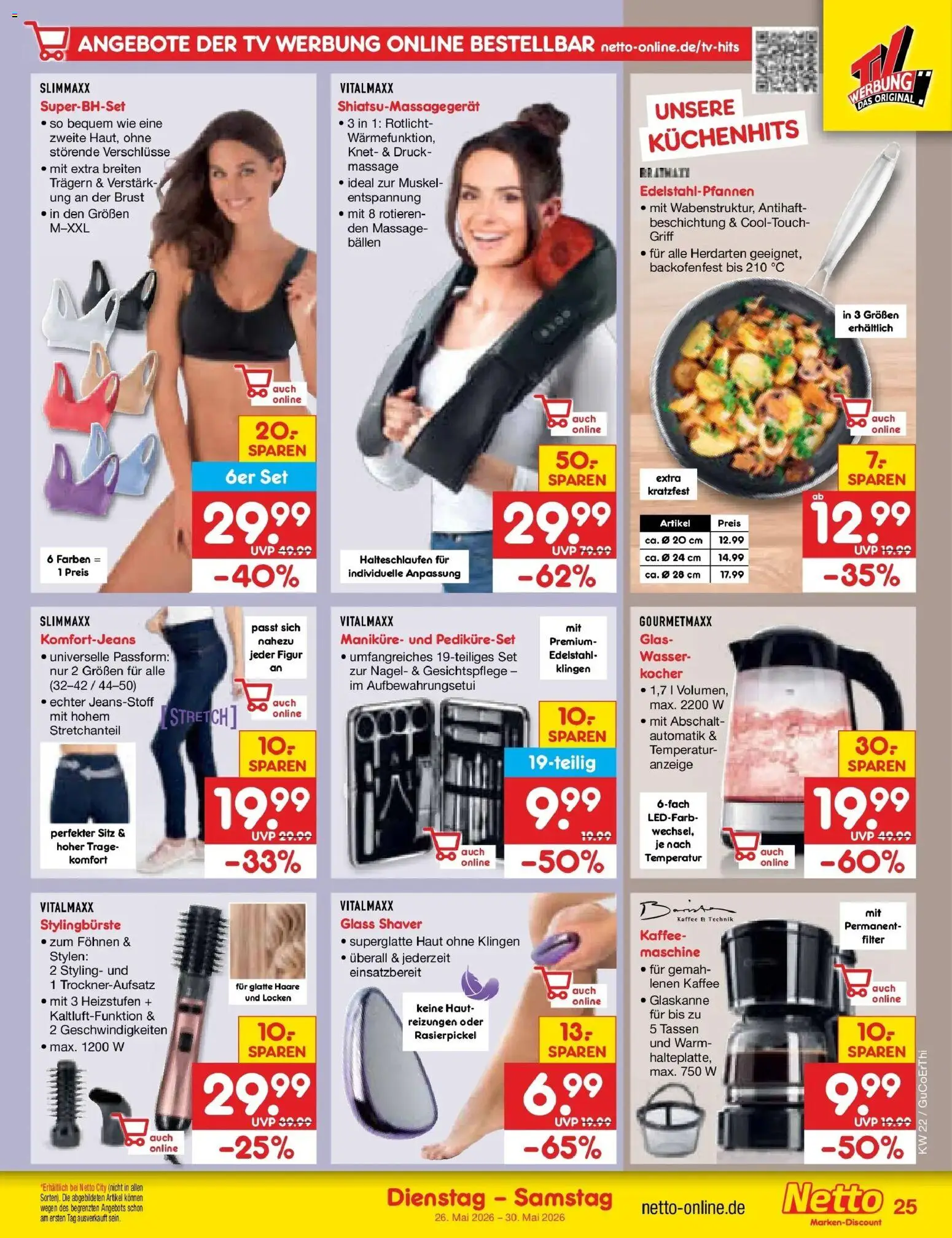 Netto Marken-Discount Prospekt Bitterfeld-Wolfen – gültig ab 26.05.2026 | Seite: 31 | Produkte: Kocher, Kaffee, Wasser, TV