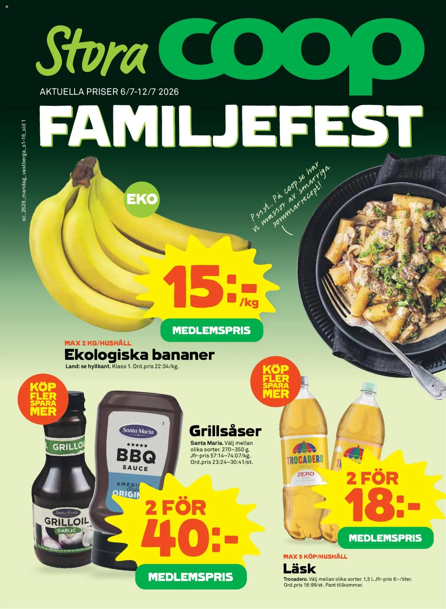 Coop reklamblad aktuell från 06/07/2026 | Sida: 1