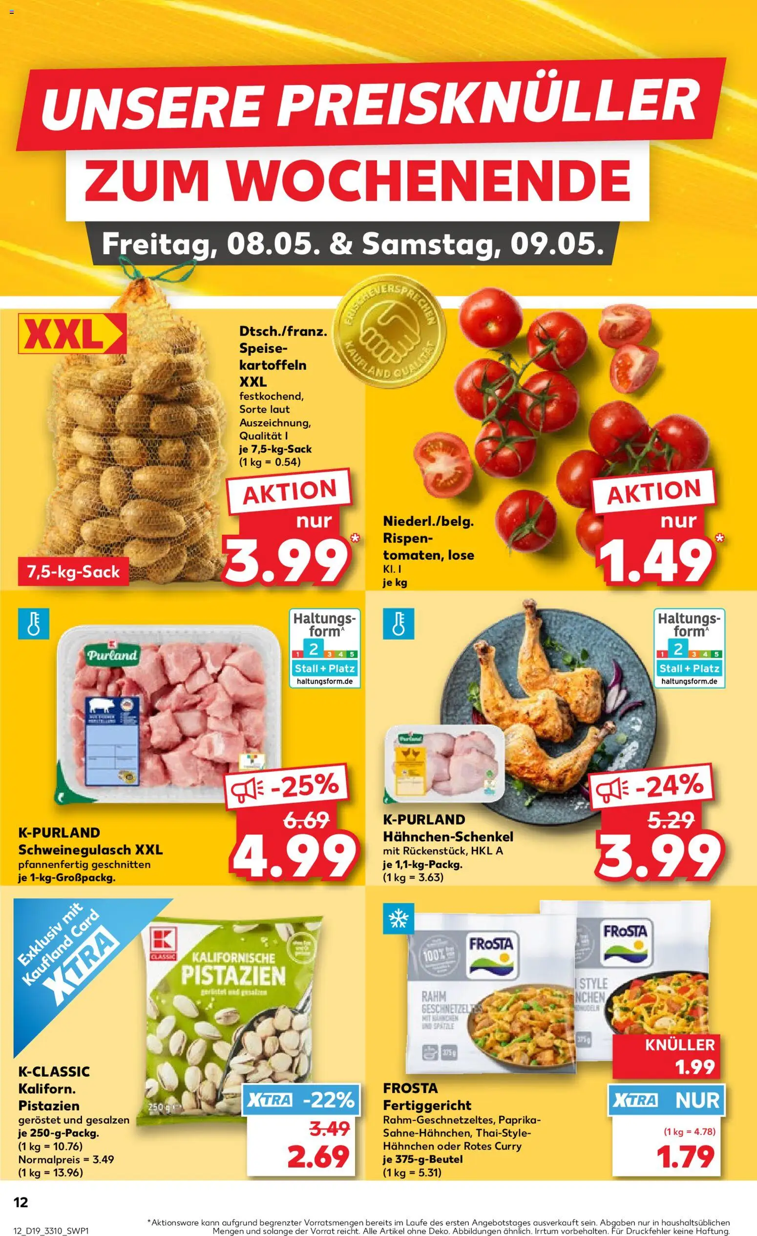 Kaufland Prospekt Leipzig	 – gültig ab 07.05.2026 | Seite: 12 | Produkte: Hahnchen, Pistazien, Frosta, Paprika
