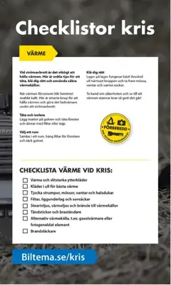 Biltema erbjudanden Beredskaps vecka - Förhandsvisning av reklamblad från butik Biltema aktuell från 20/09/2026 | Sida: 10