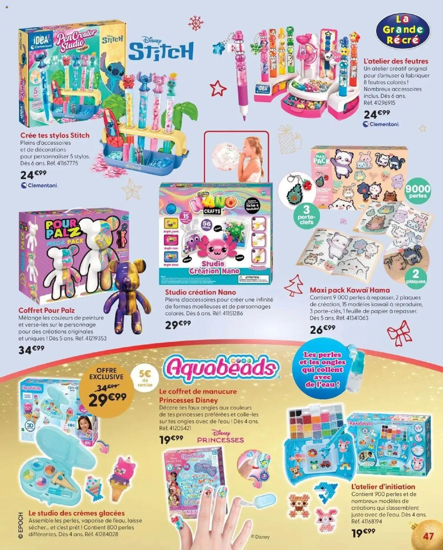 La Grande Récré - LE NOËL DE TOUTES LES PASSIONS à partir du 14/10/2026 - promo en ligne | Page: 47 | Produits: Peinture, Argile, Porte