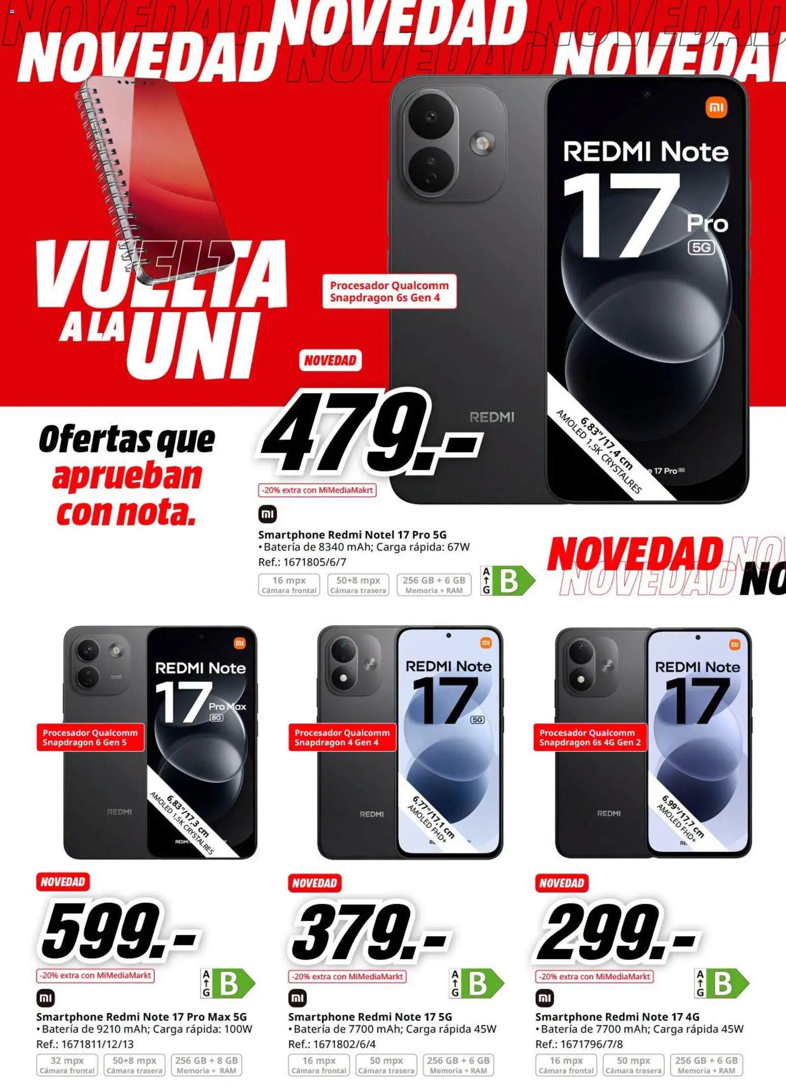 Media Markt folleto │ válido desde el 17/09/2026 | Página: 2 | Productos: Smartphone, Cámara, Batería