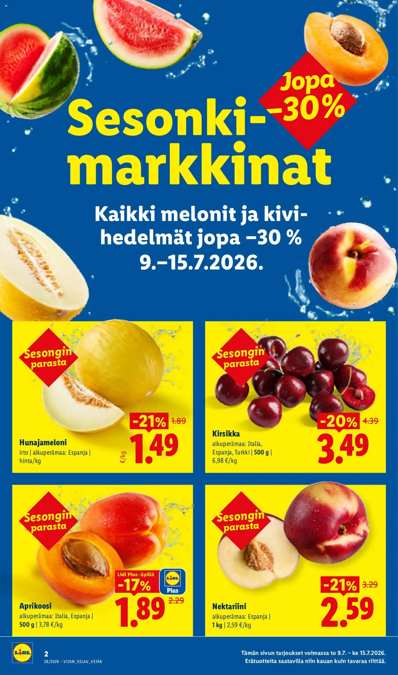 Lidl tarjoukset - Tampere – voimassa 09/07/2026 alkaen | Sivu: 2