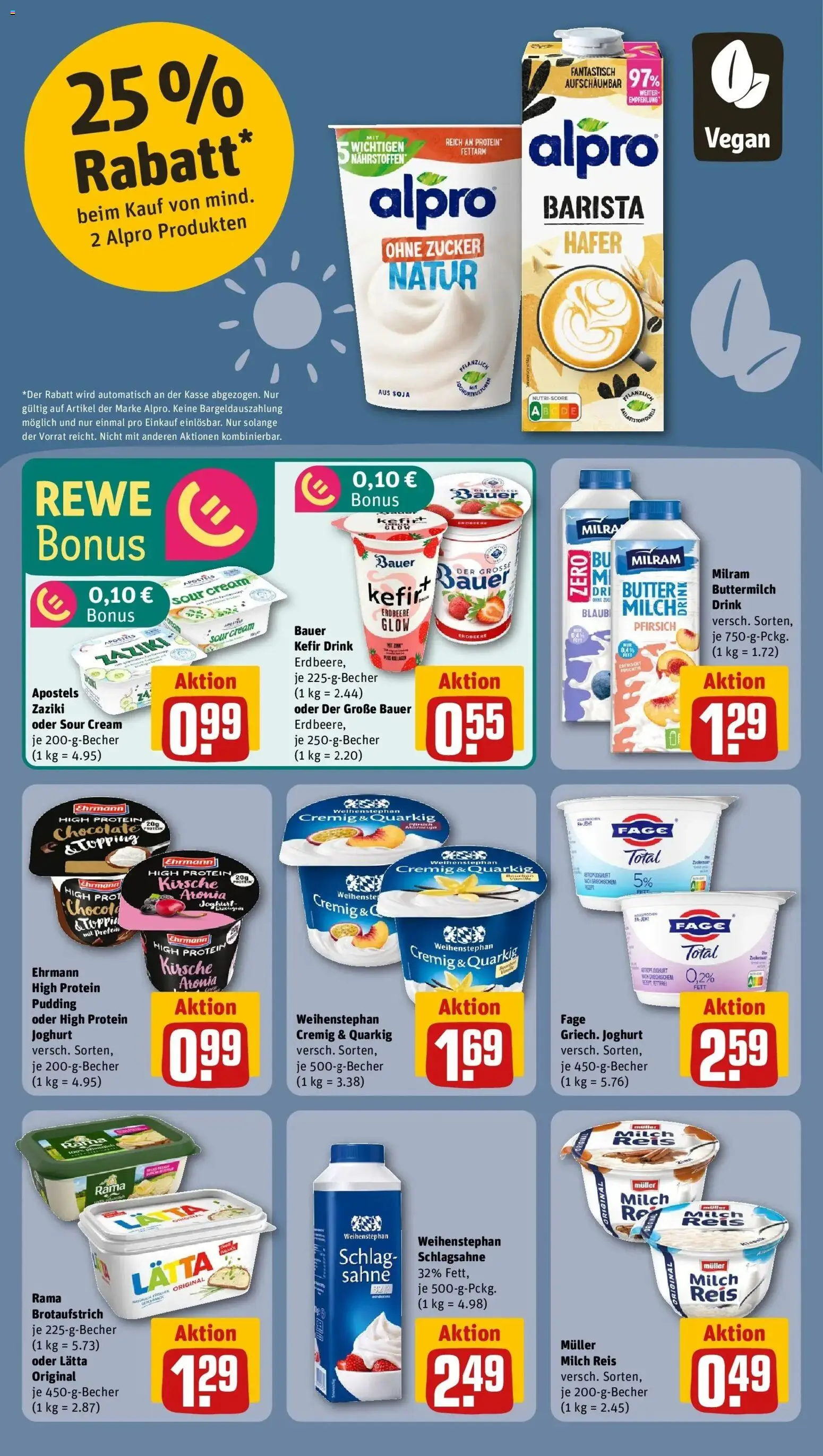 Rewe Prospekt Dietenheim	 – gültig ab 10.05.2026 | Seite: 12 | Produkte: High protein pudding, Schlagsahne, Butter, Reis