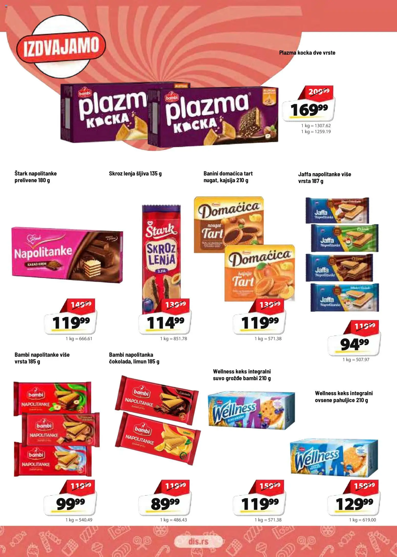 Super DIS katalog - važi od 01.10.2026 | Strana: 13 | Proizvode: Keks, Suvo grožđe, Kajsija, Limun
