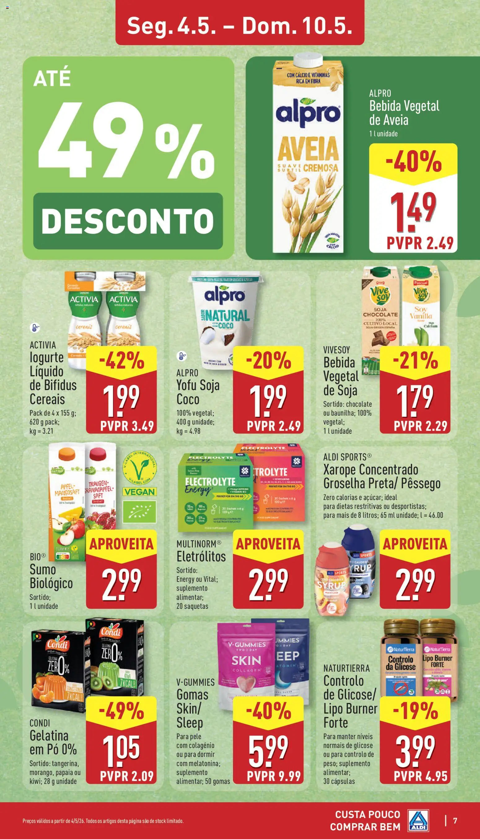 Aldi folheto | 04/05/2026 |  🎉 Como obter um desconto limitado? Poupe ainda hoje! | Portugal