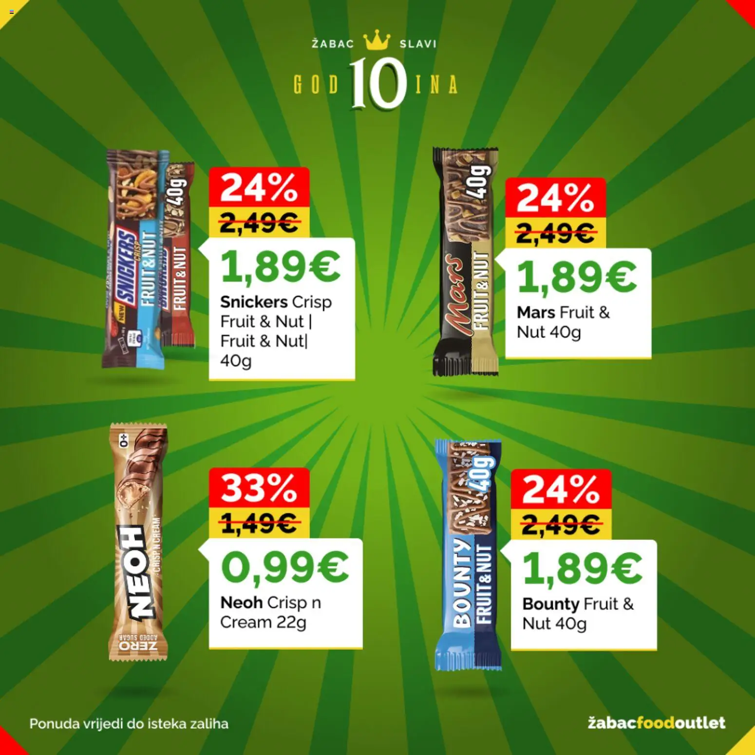 Žabac katalog | vrijedi od 01.06.2026 | Stranica: 21 | Proizvodi: Snickers