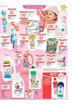Náhled letáku Globus leták - Péče o nejmenší od 03.06.2026 | Strana: 4 | Produkty: Tělové mléko, Prací gel, Alpa, Lovela