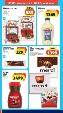 NESCAFÉ INSTANT KÁVÉ, Classic, 200 g/üveg, 17 495 Ft/kg - amely érvényes a következő dátumtól: 2026.09.03. | Oldal: 24 | Termékek: Nescafé, Hús, Csemege, Csokoládé