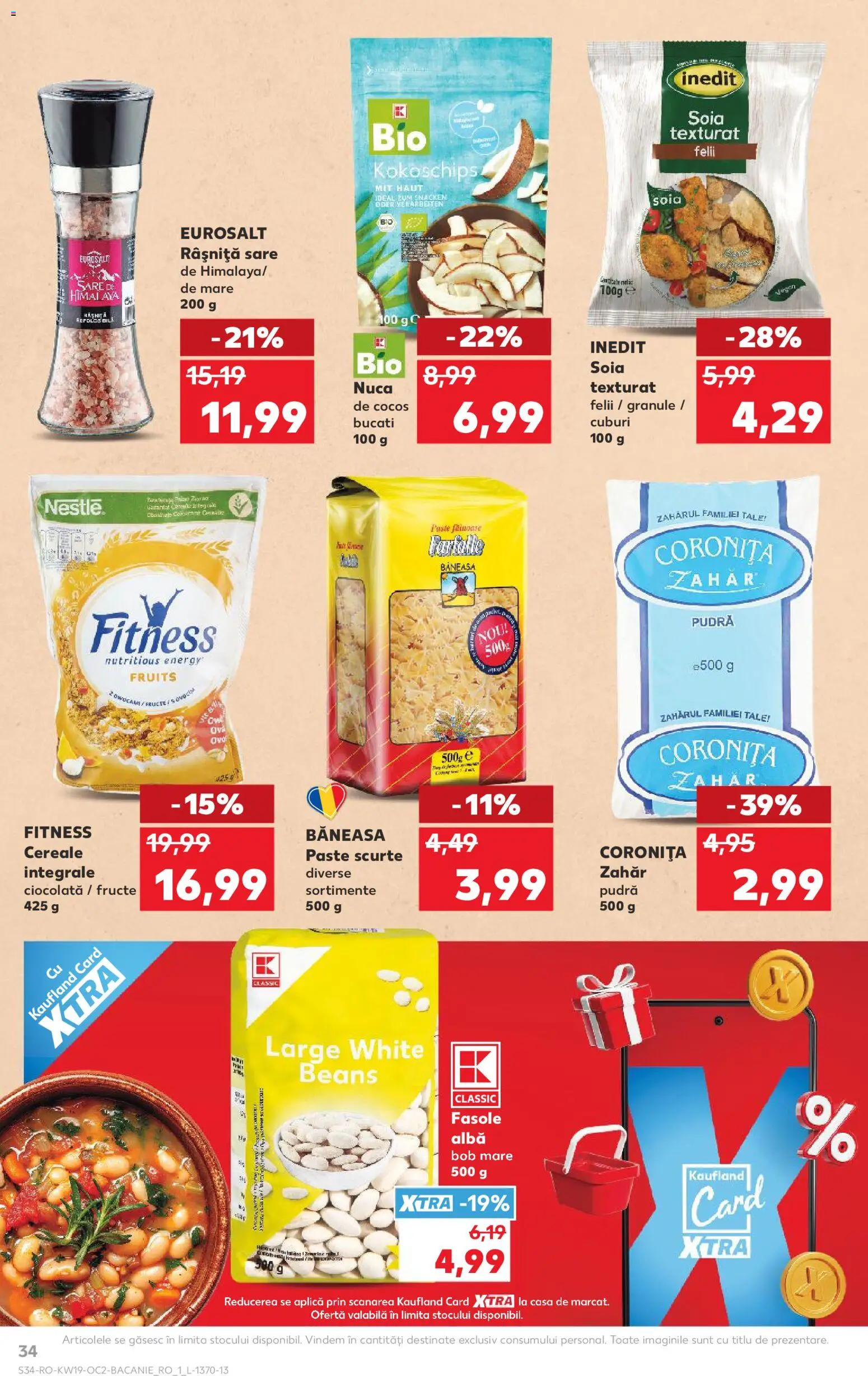 Noul catalog Kaufland – valabil de la 06.05.2026 | Pagină: 34 | Produse: Şerit ödül, Pudră, Ciocolată, Paste