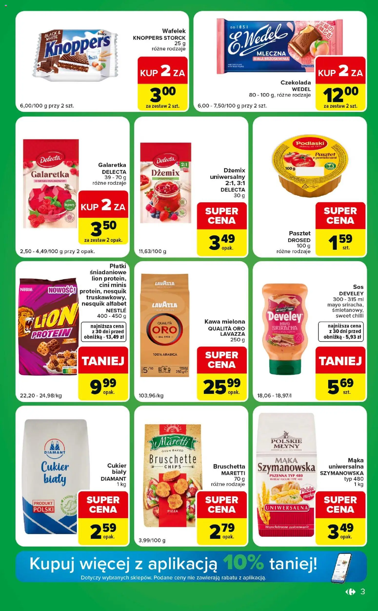 Carrefour gazetka - Express od 09.06.2026 | Strona: 3 | Produkty: Galaretka, Płatki śniadaniowe, Bruschetta, Płatki