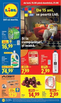 Ofertele Lidl valabile de la 15.06.2026