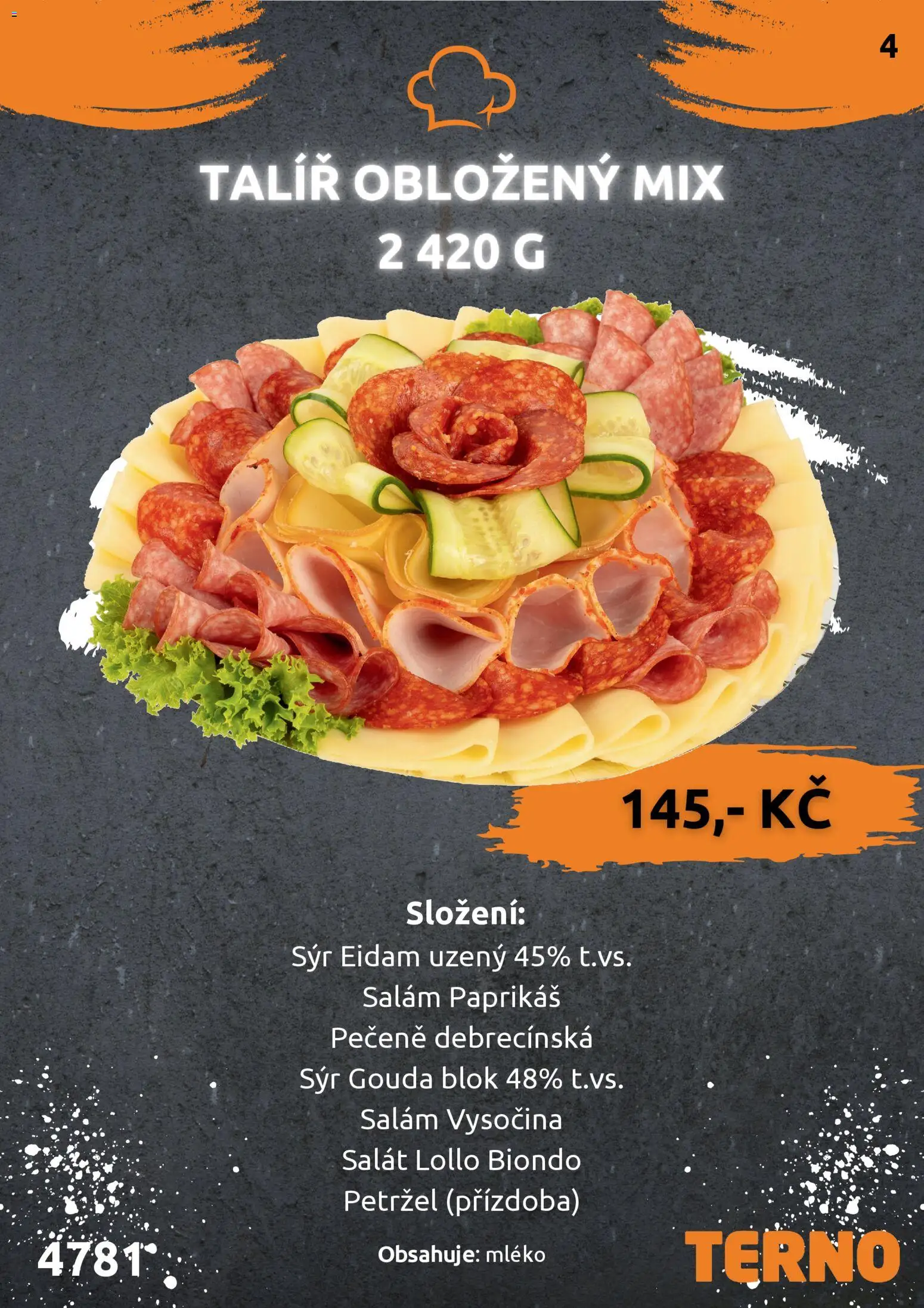 Terno leták - Grill Zlín – Studená kuchyně od 30.01.2026 | Strana: 5 | Produkty: Sýr Gouda, Sýr, Salát, Petržel
