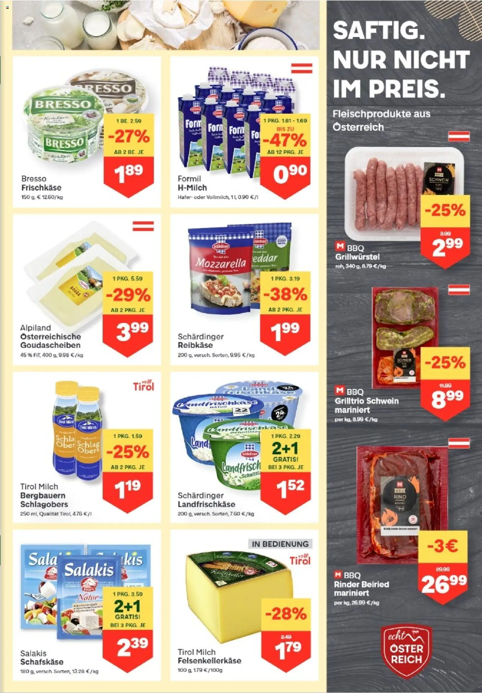 MPREIS Altenmarkt im Pongau gültig ab 20.08.2026 | Seite: 3 | Produkte: Milch