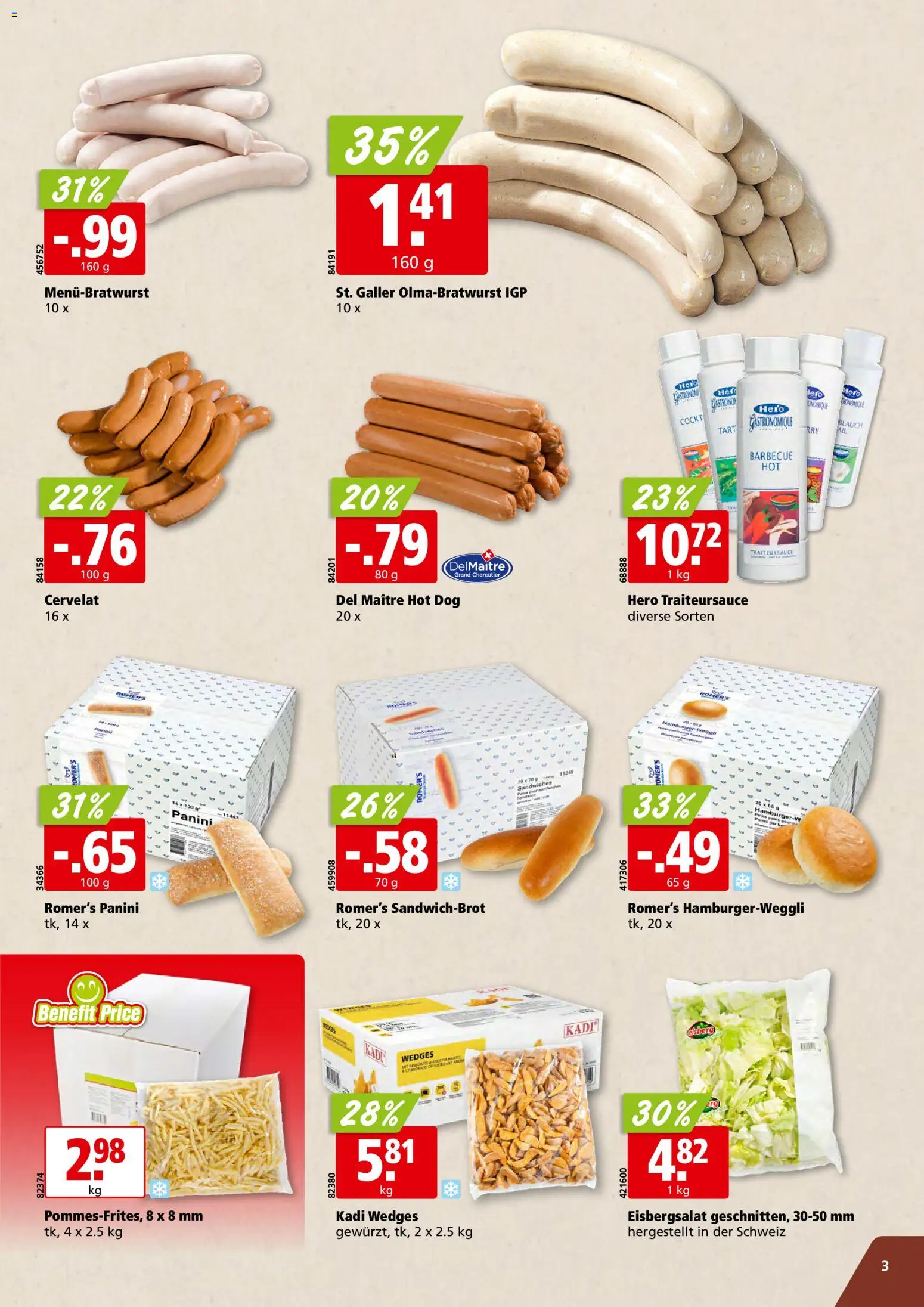 Aligro aktionen Take-away Schlieren, Gossau SG, Frauenfeld, Rapperswil-Jona, Sargans, Bern – gültig ab 08.06.2026 | Seite: 3