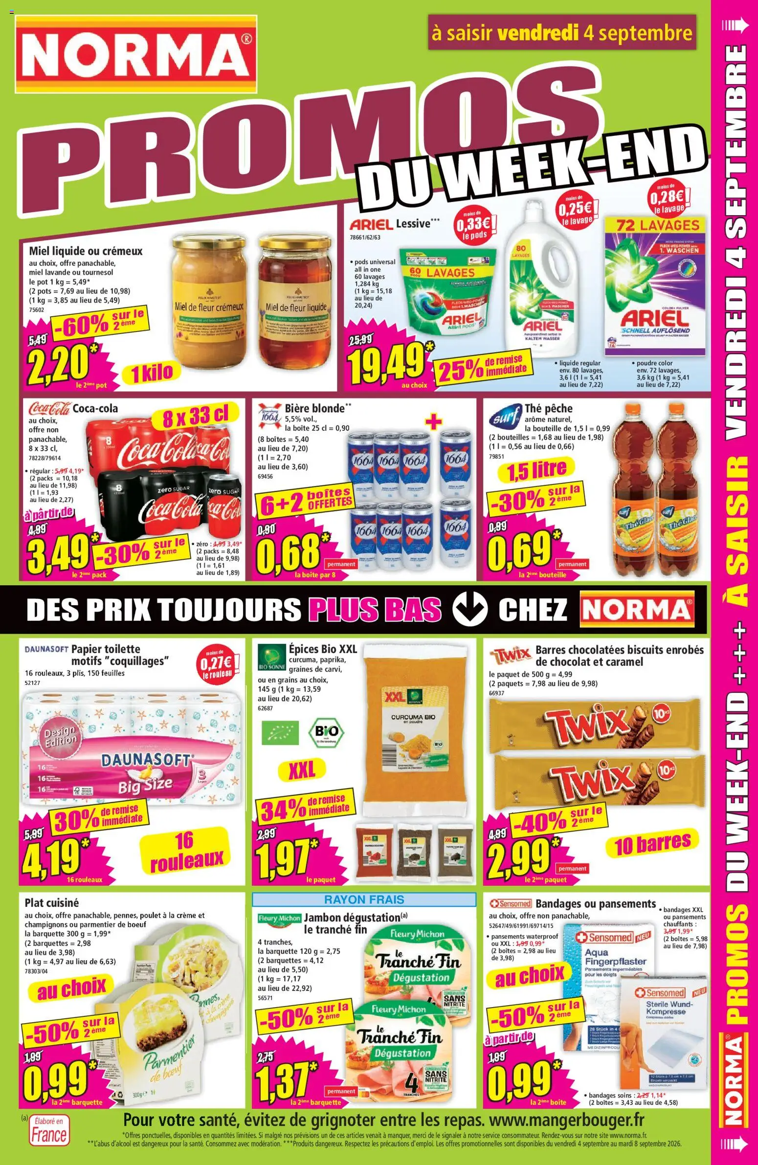 {H1} | Page: 13 | Produits: Ariel, Lavande, Champignons, Poudre