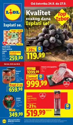 Lidl katalog - pregled Lidl kataloga - važi od 24.09.2026