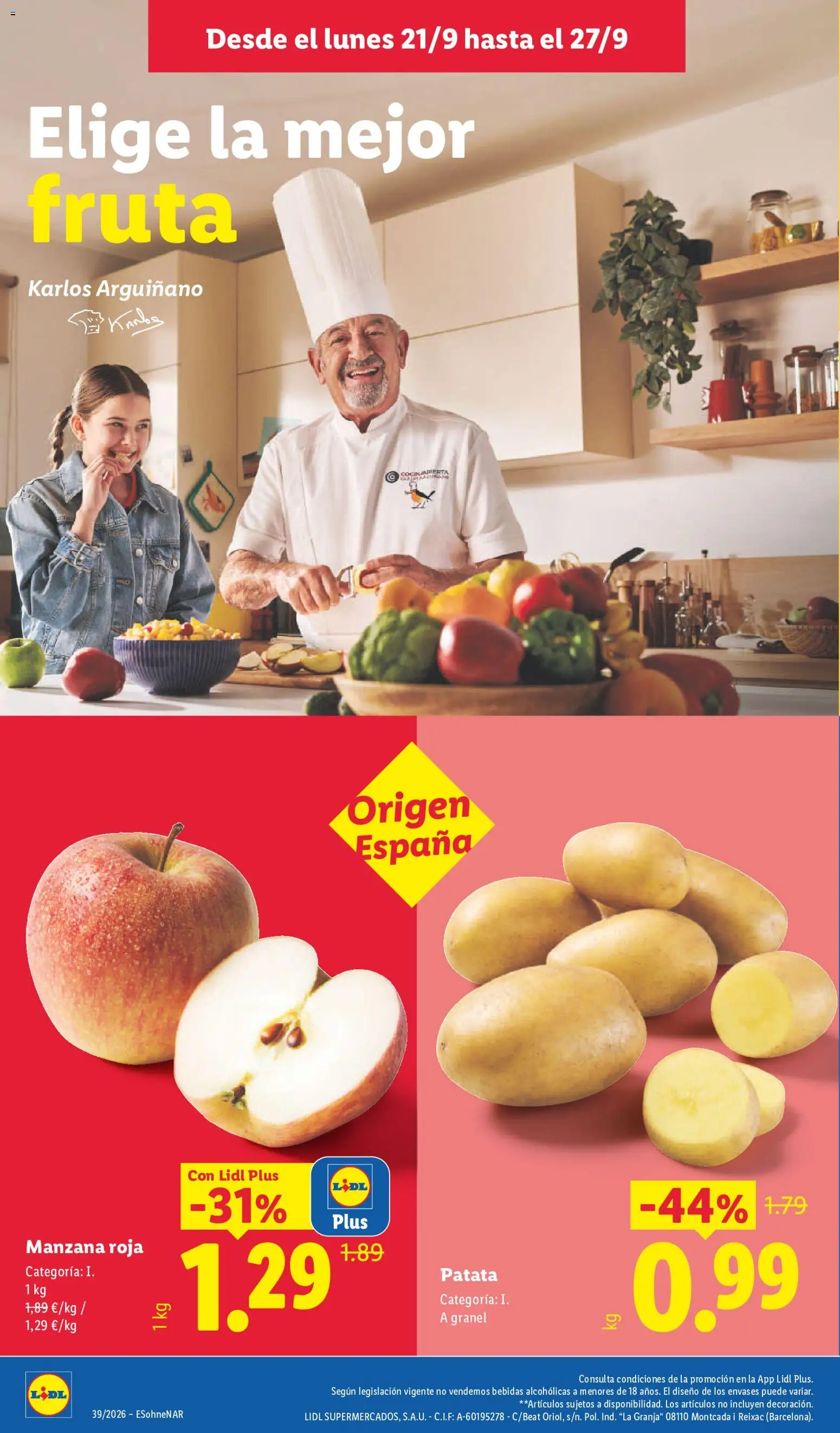 Lidl folleto │ válido desde el 21/09/2026 | Página: 2 | Productos: Fruta, Manzana, Apple, Bebidas