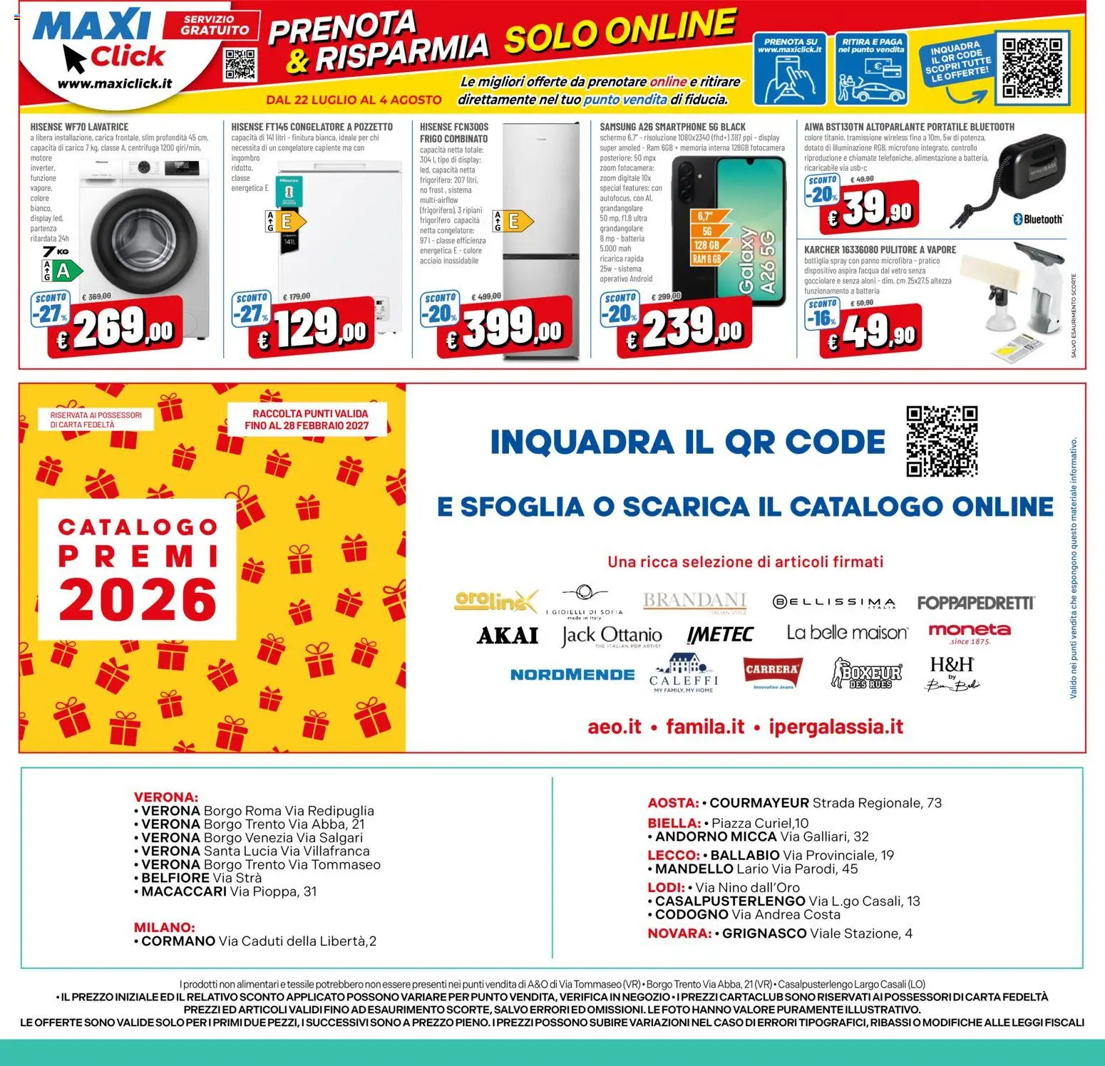 Volantino A&O del 22/07/2026 | Pagina: 16 | Prodotti: Schermo, Panno microfibra, Smartphone, Microfono