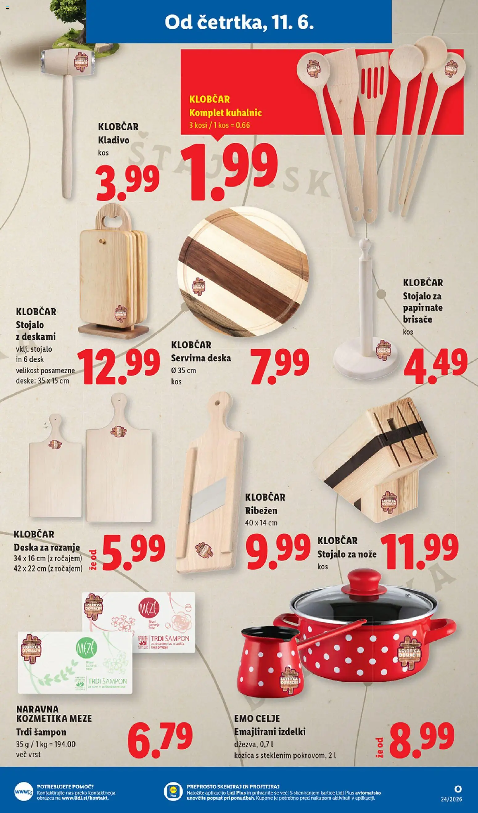 Novi Lidl katalog ponudbe – veljaven od 11.06.2026 | Stran: 27 | Izdelki: Naravna kozmetika, Kos, Sampon, Kladivo
