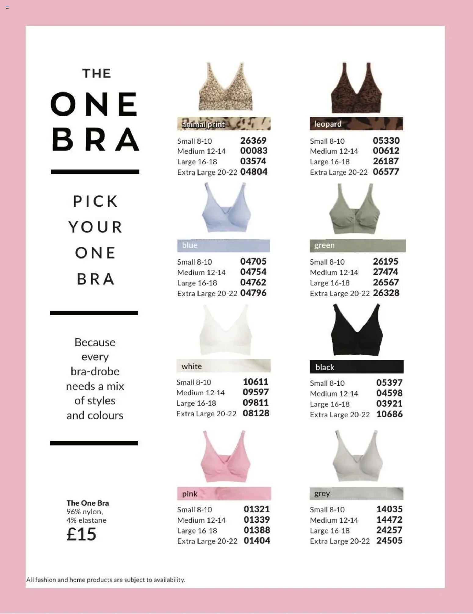 {H1} | Page: 136 | Products: Bra