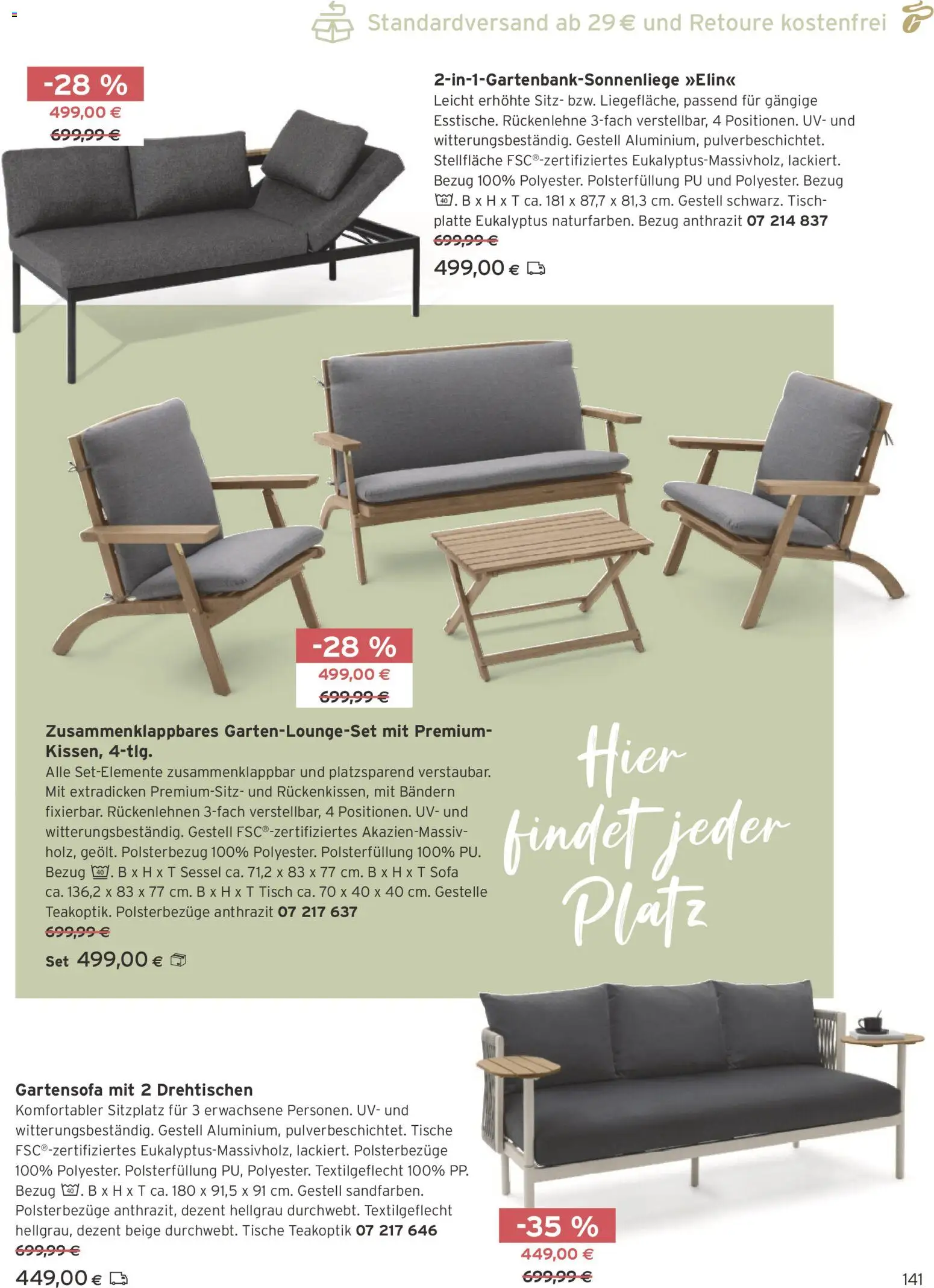 Tchibo Eduscho - Katalog Juli 2026 gültig ab 01.07.2026 | Seite: 141 | Produkte: Sofa, Sessel, Tisch