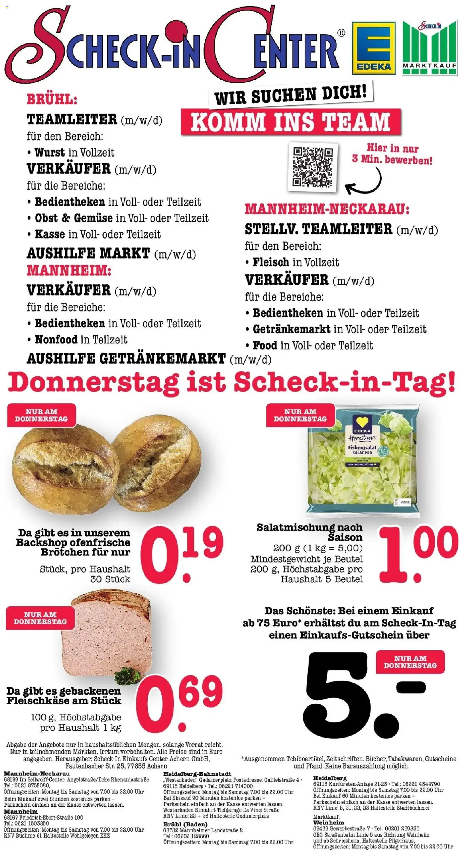 Edeka Prospekt Heidelberg (ab 19.10.2026) » Angebote Online | Seite: 77 | Produkte: Eisbergsalat, Ofenfrische, Obst, Wurst