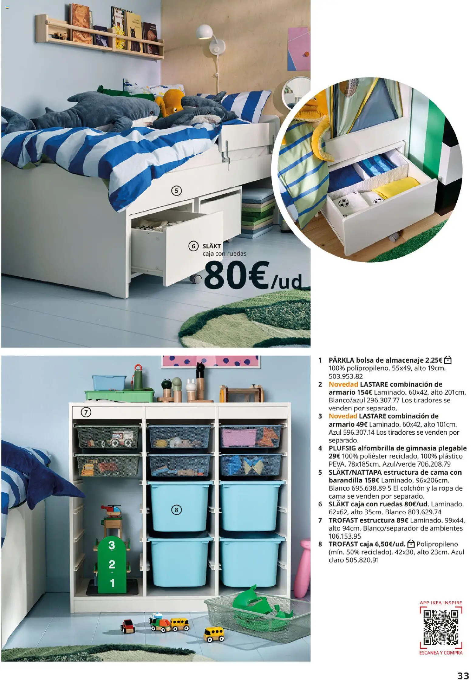 IKEA - Precios bajos │ válido desde el 01/09/2026 | Página: 33 | Productos: Alfombrilla, Colchon, Bolsa, Ropa de cama