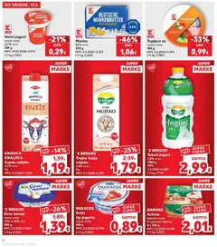 DANONE Activia jagoda-musli ili cjelovite žitarice, 4 x 125 g - Pregled kataloga iz trgovine Kaufland, vrijedi od 13.05.2026 | Stranica: 8 | Proizvodi: Maslac, Sir, Voćni jogurt, Namaz