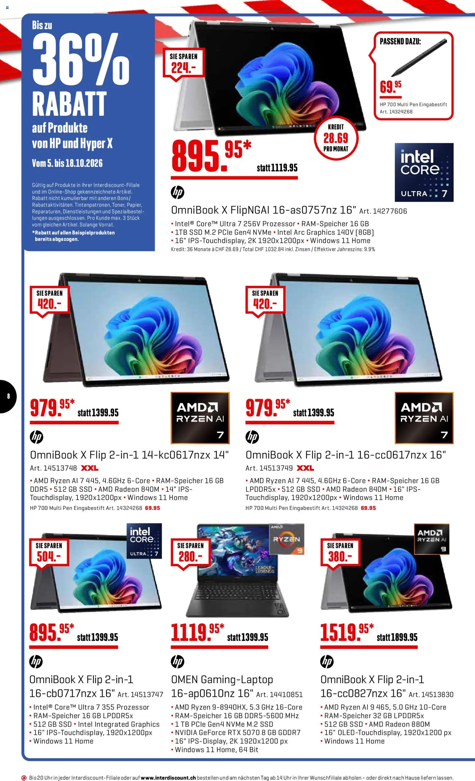 Interdiscount aktionen – gültig ab 05.10.2026 | Seite: 8