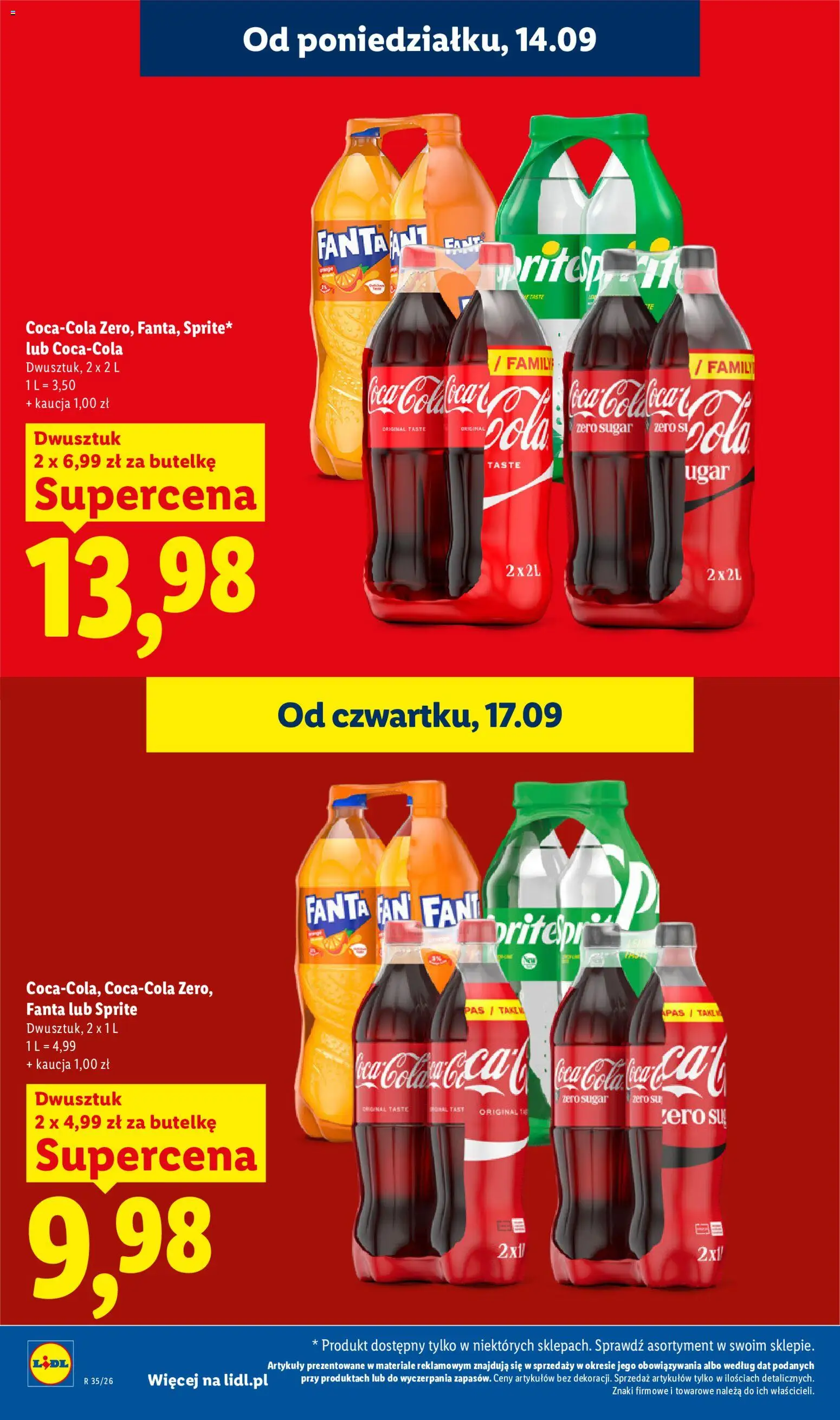 Lidl Polsko leták od 17.09.2026 | Strana: 30 | Produkty: Pero, Fanta, Sprite