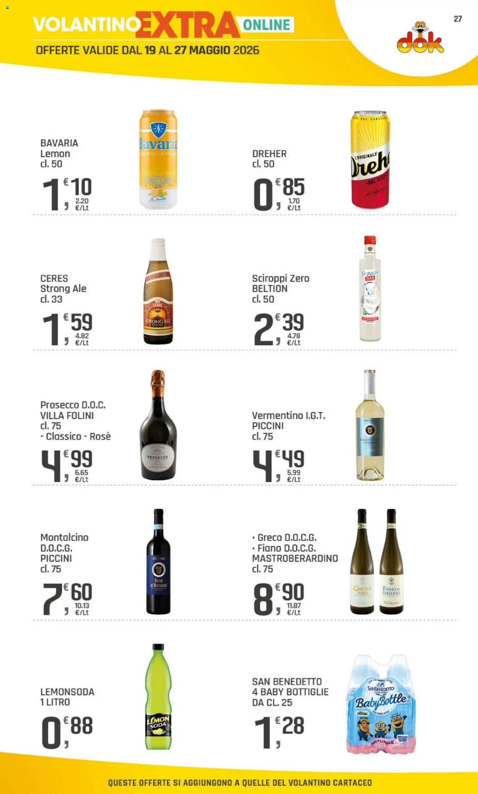 Volantino DOK del 15.05.2026 | Pagina: 27 | Prodotti: Prosecco, Ceres
