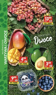 Pogląd oferty "Delikatesy Centrum gazetka" - ważna od 07.05.2026 | Strona: 8 | Produkty: Mango, Winogrona, Awokado, Owoce