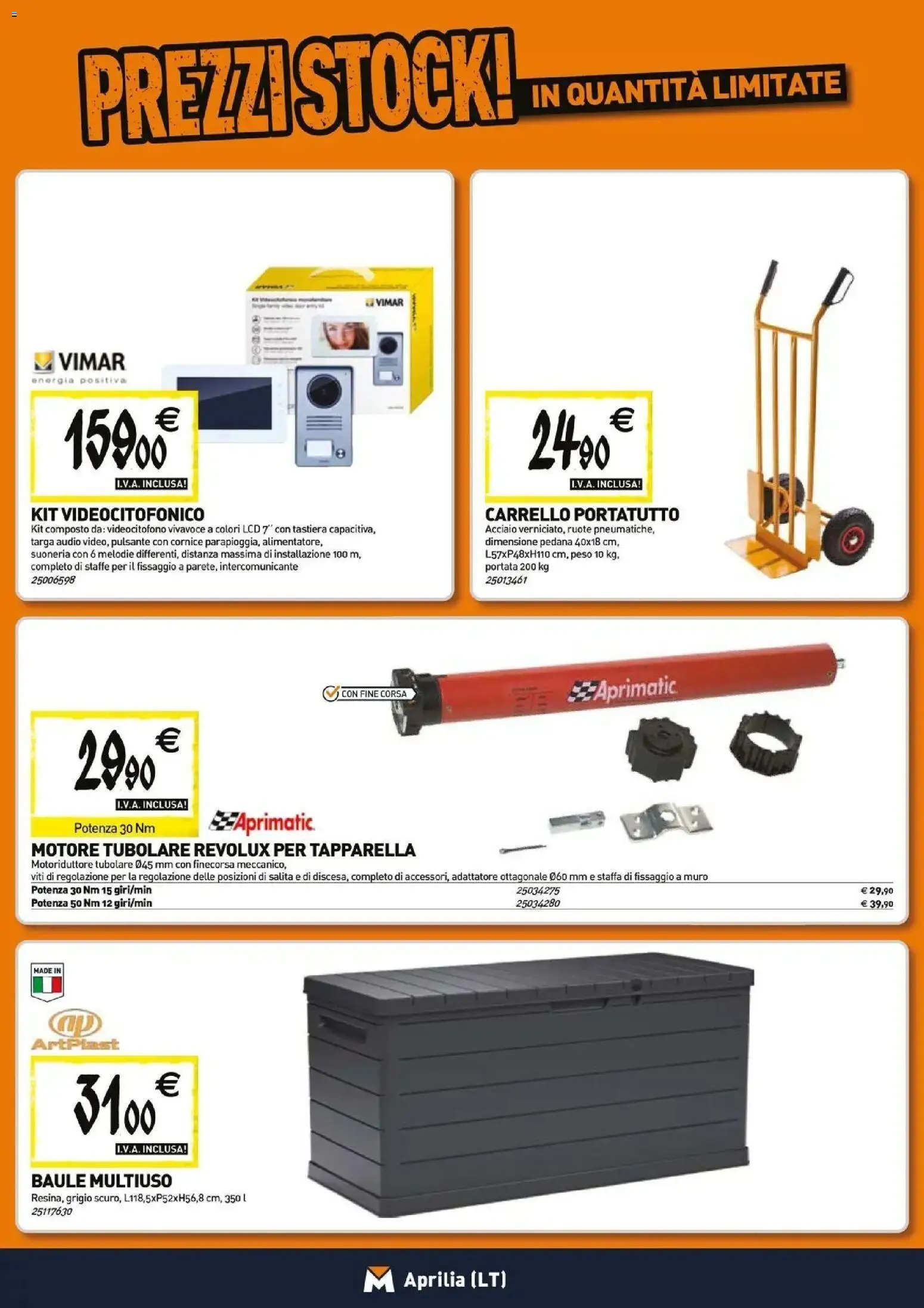 Nuovo TECNOMAT catalogo Aprilia dal 27/08/2026 > offerte anteprima 🛍️ | Pagina: 15 | Prodotti: Carrello, Tastiera, Audio, Baule