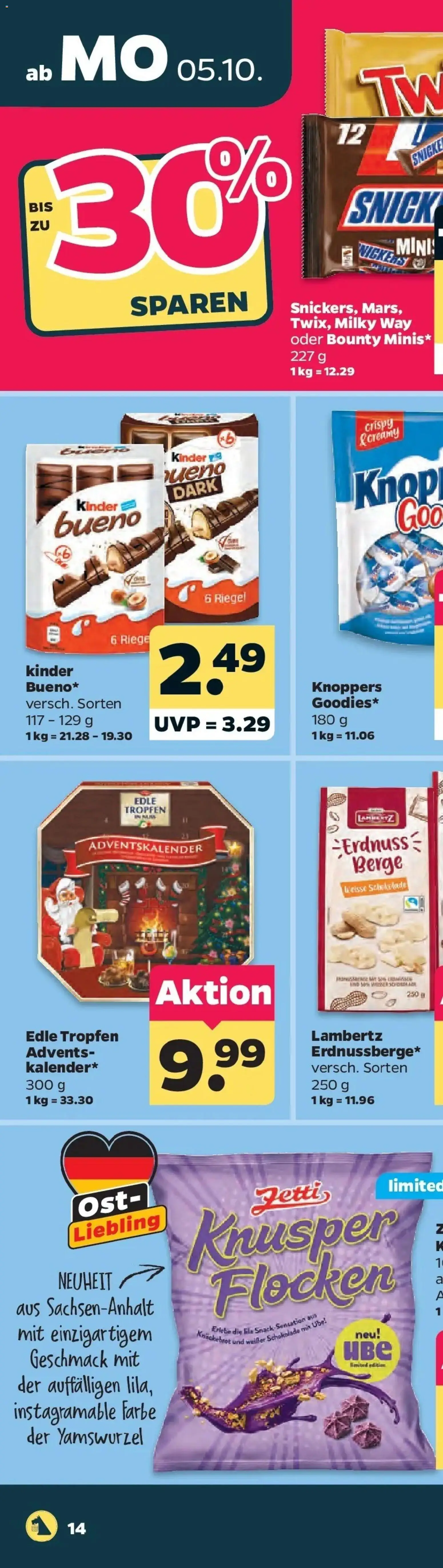 Netto Aktueller Prospekt ab 05.10.2026 → Angebote nächste Woche | Seite: 35 | Produkte: Schokolade, Knoppers