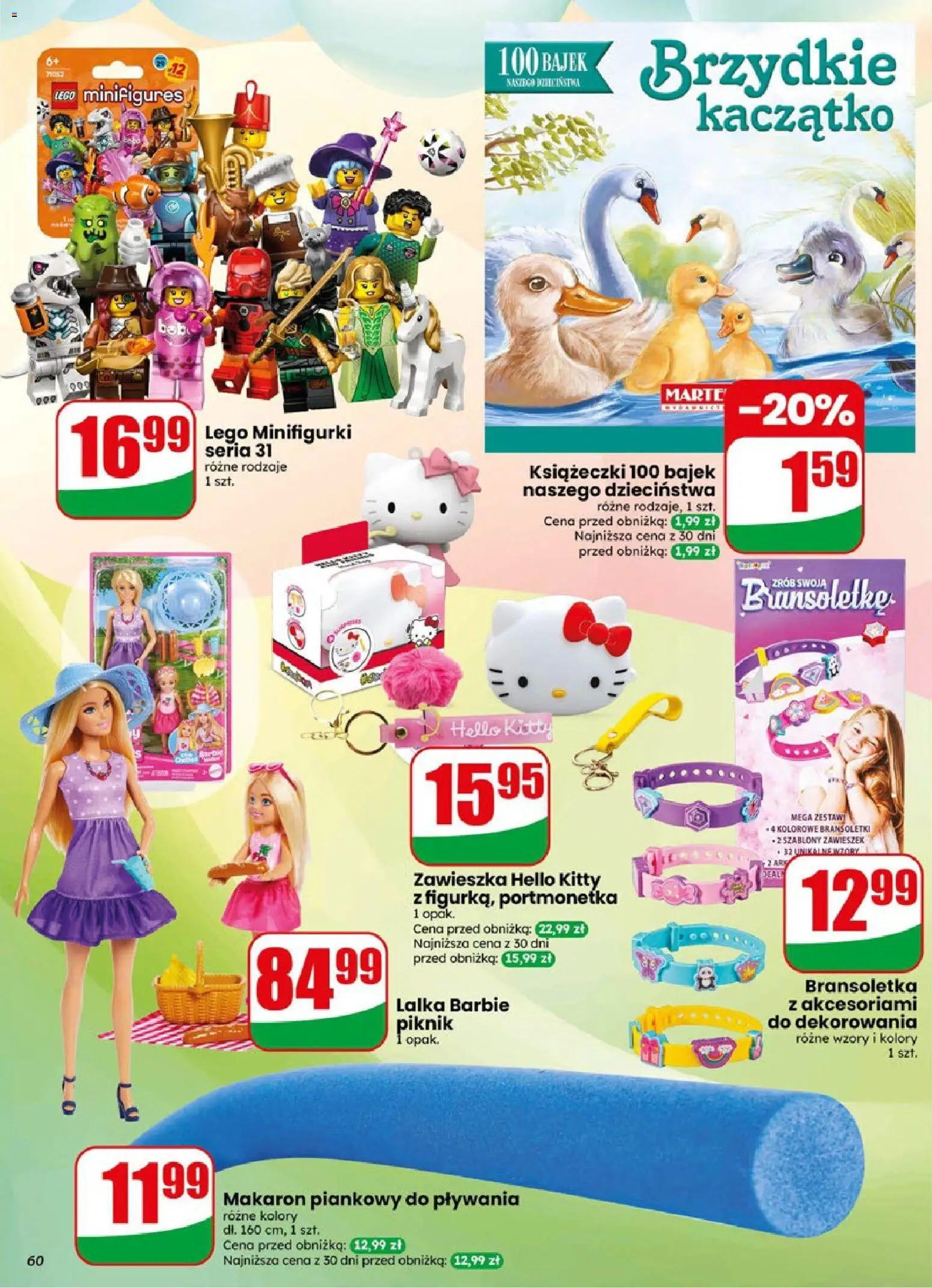 Dino gazetka od 06.05.2026 | Strona: 60 | Produkty: Bransoletka, Lalka, Lego, Makaron