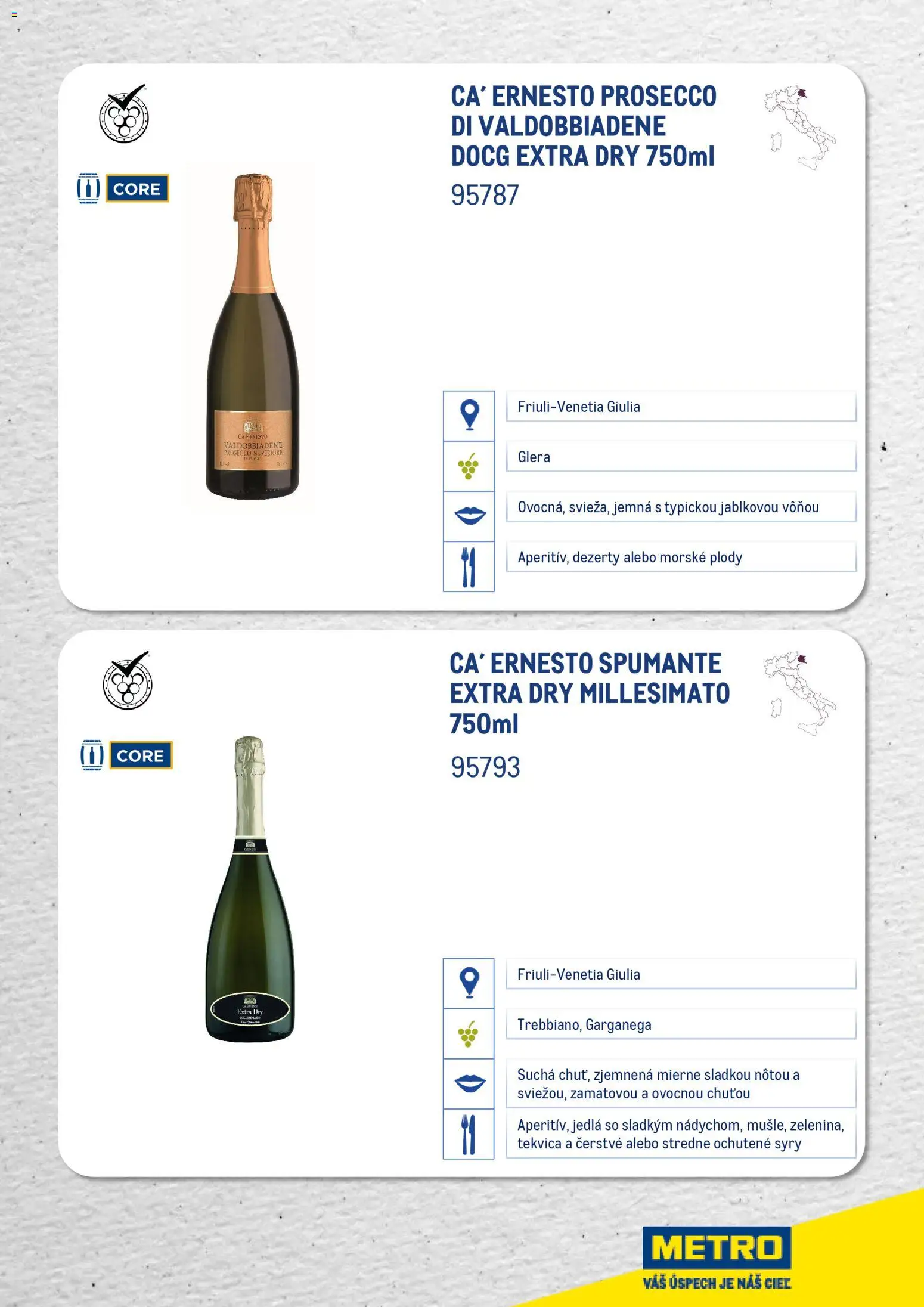 Nové Metro akcie – leták je platný od 01.01.2026 | Strana: 9 | Produkty: Prosecco, Morské plody