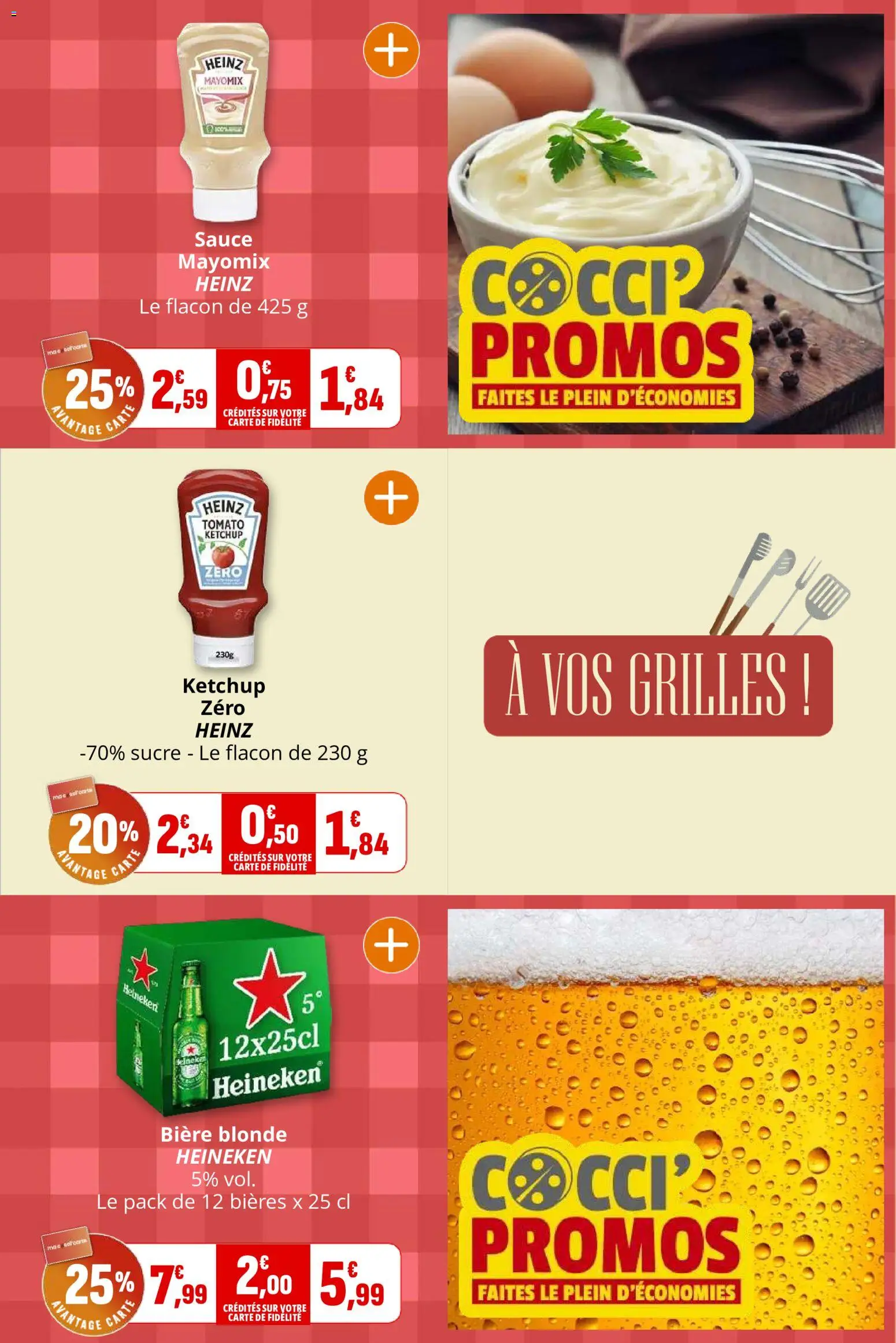 {H1} | Page: 9 | Produits: Sucre, Bière blonde, Bière blonde Heineken, Bière